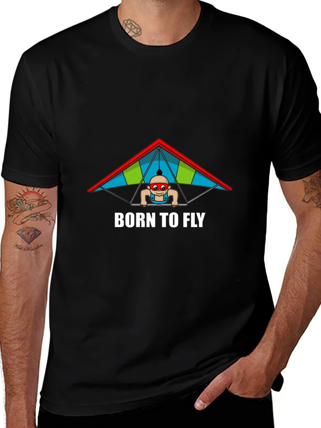 Born To Fly Black T-Shirt