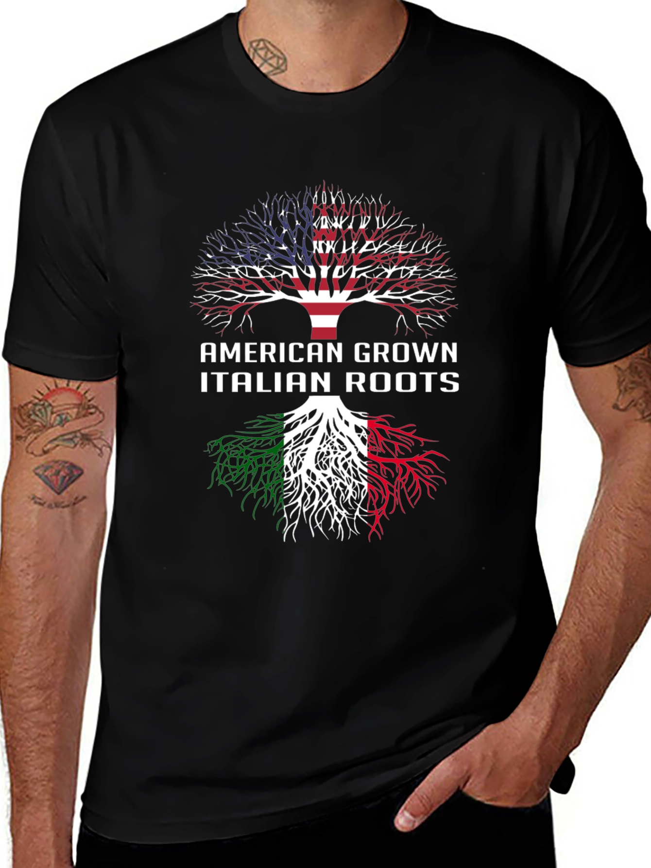 Variant 18 of American Grown Italian Roots T-Shirt
