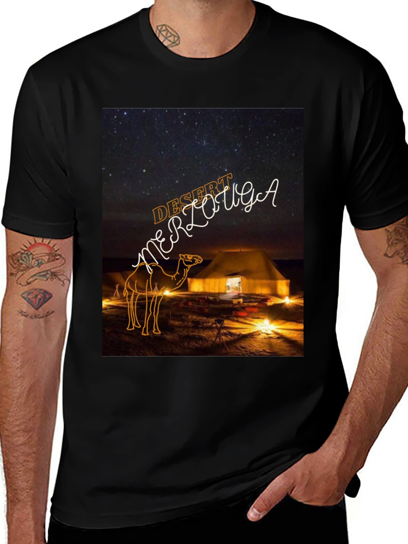 Variant 2 of Desert Merzouga Graphic Tee - Unisex Cotton T-Shirt
