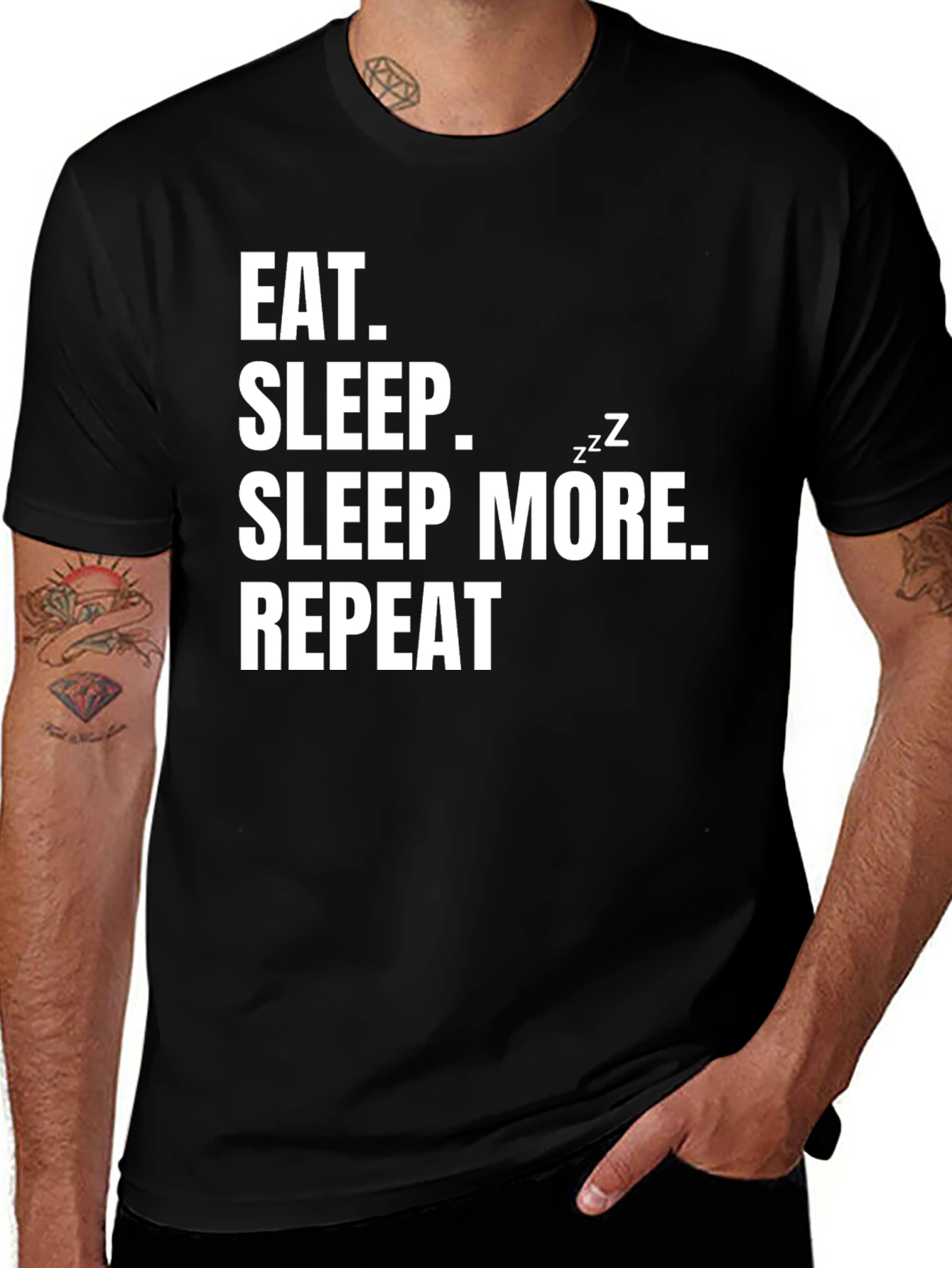 Variant 20 of Eat Sleep Repeat Graphic Tee