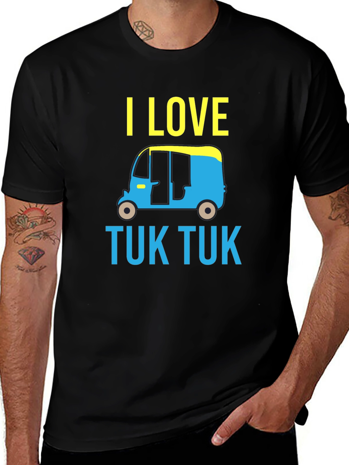 Variant 14 of I Love Tuk Tuk Graphic T-Shirt - Novelty Tee