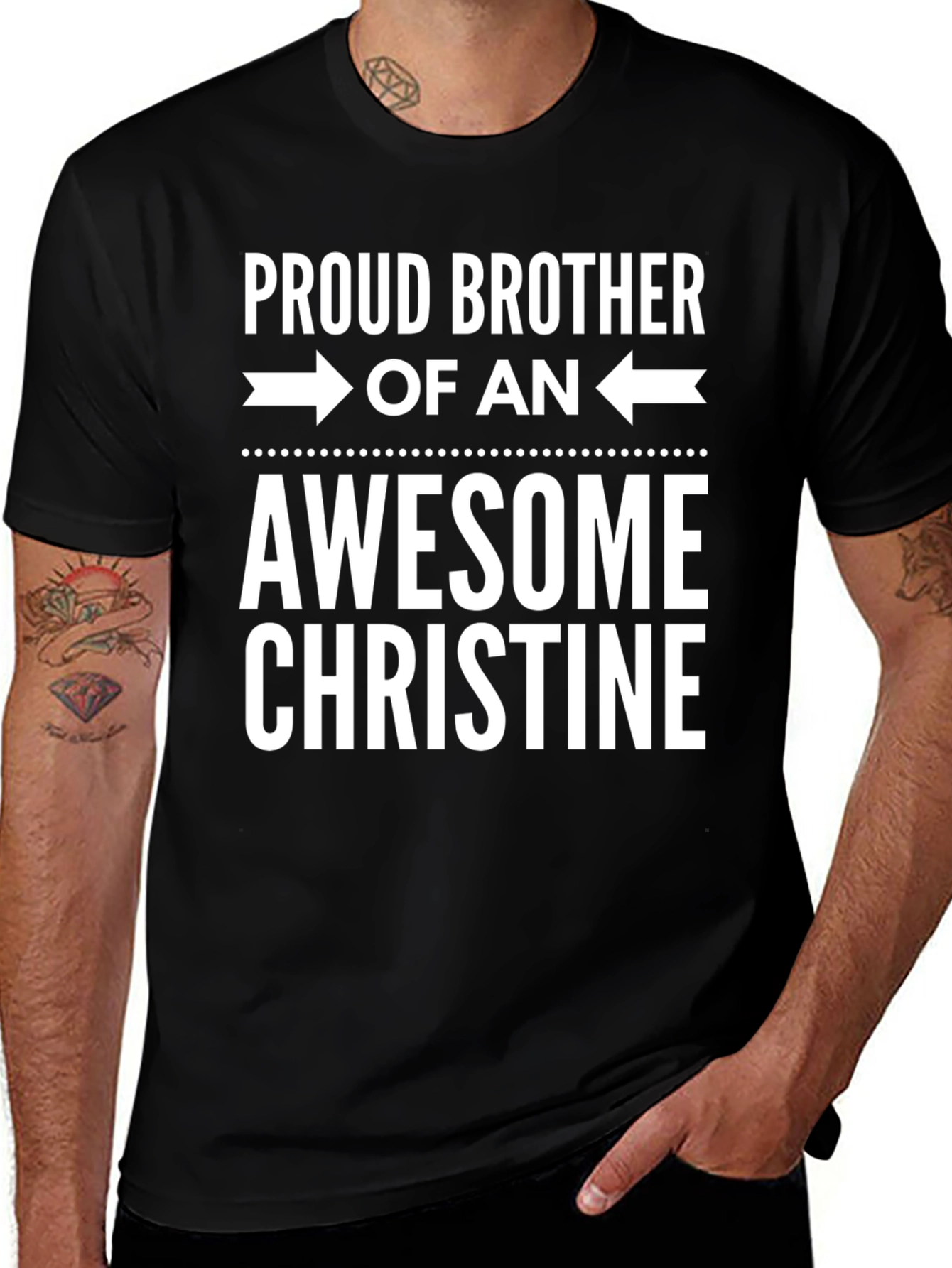 Variant 26 of Proud Brother of an Awesome Christine T-Shirt