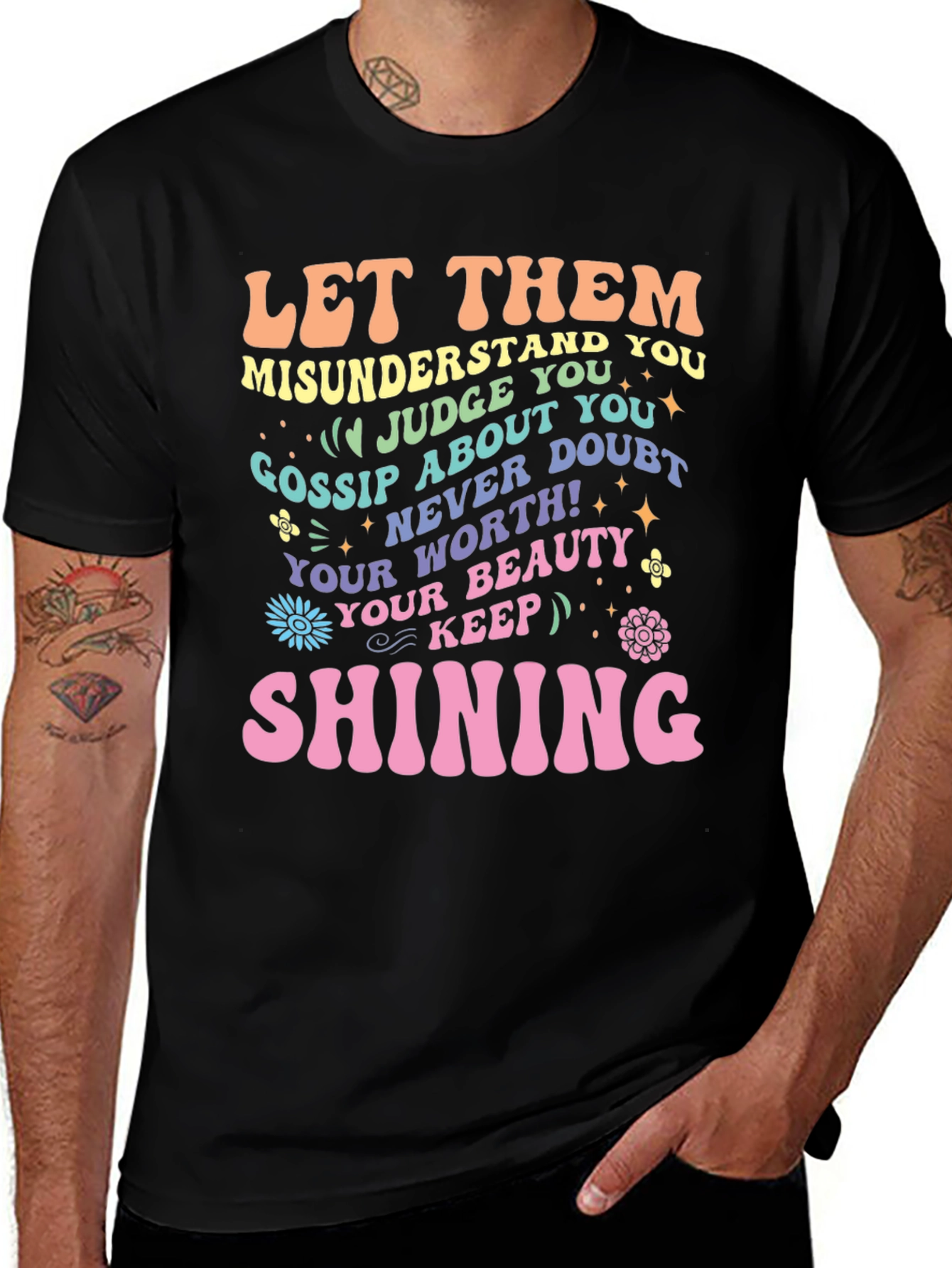 Variant 20 of Inspirational Graphic Tee - Let Them Shine