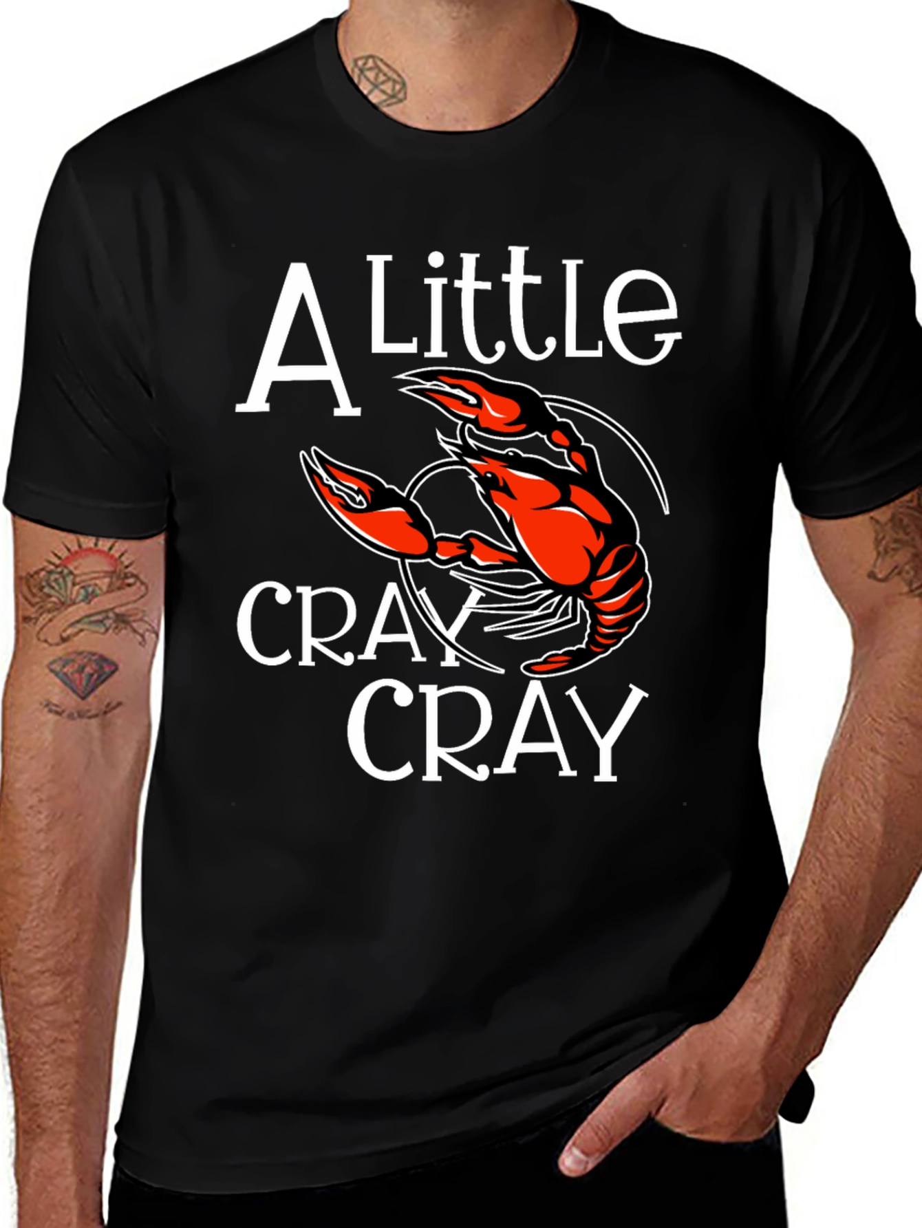 Variant 20 of Crawfish T-Shirt: A Little Cray Cray Tee