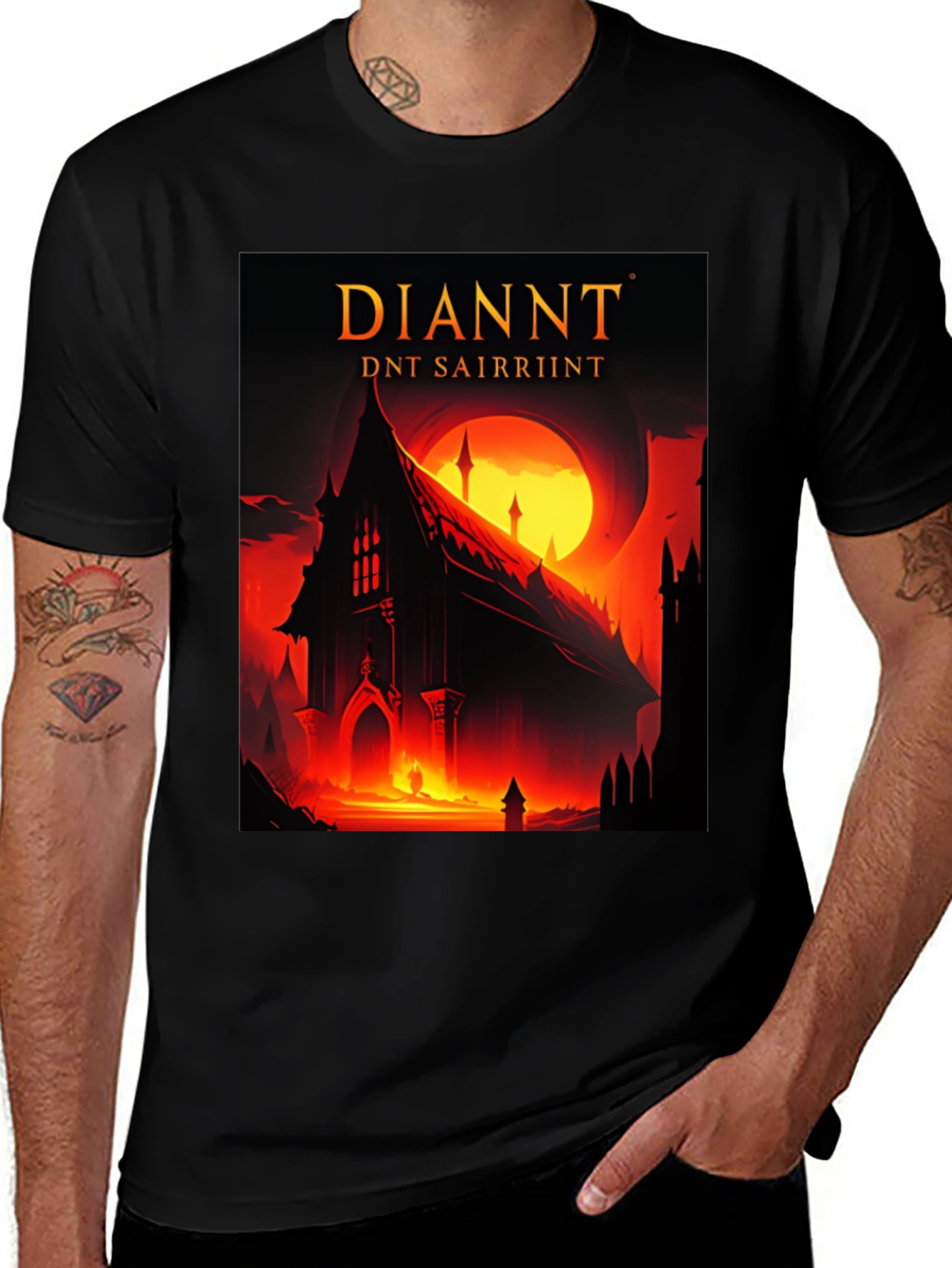 Variant 23 of DIANNT Graphic Tee - Dark Fantasy Design