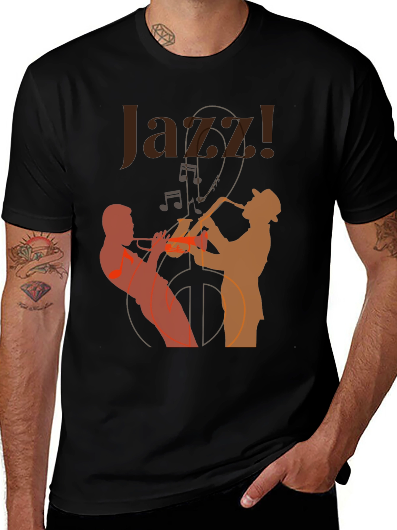 Variant 5 of Jazz Music Graphic Tee - Cool Musician T-Shirt