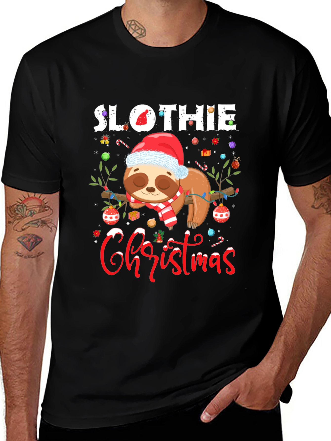 Slothie Christmas T-Shirt - Holiday Apparel