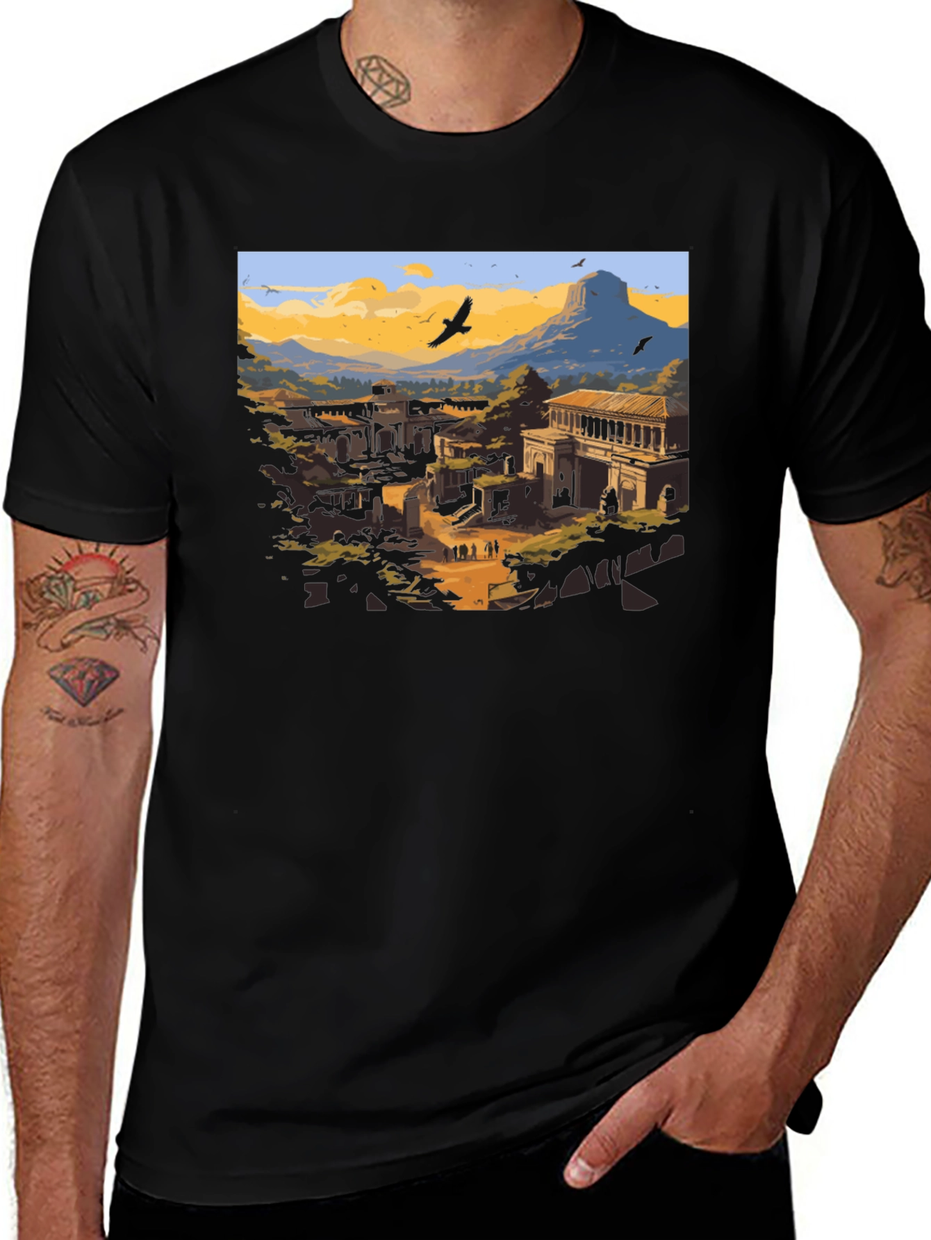 Variant 3 of Scenic Landscape Graphic Tee