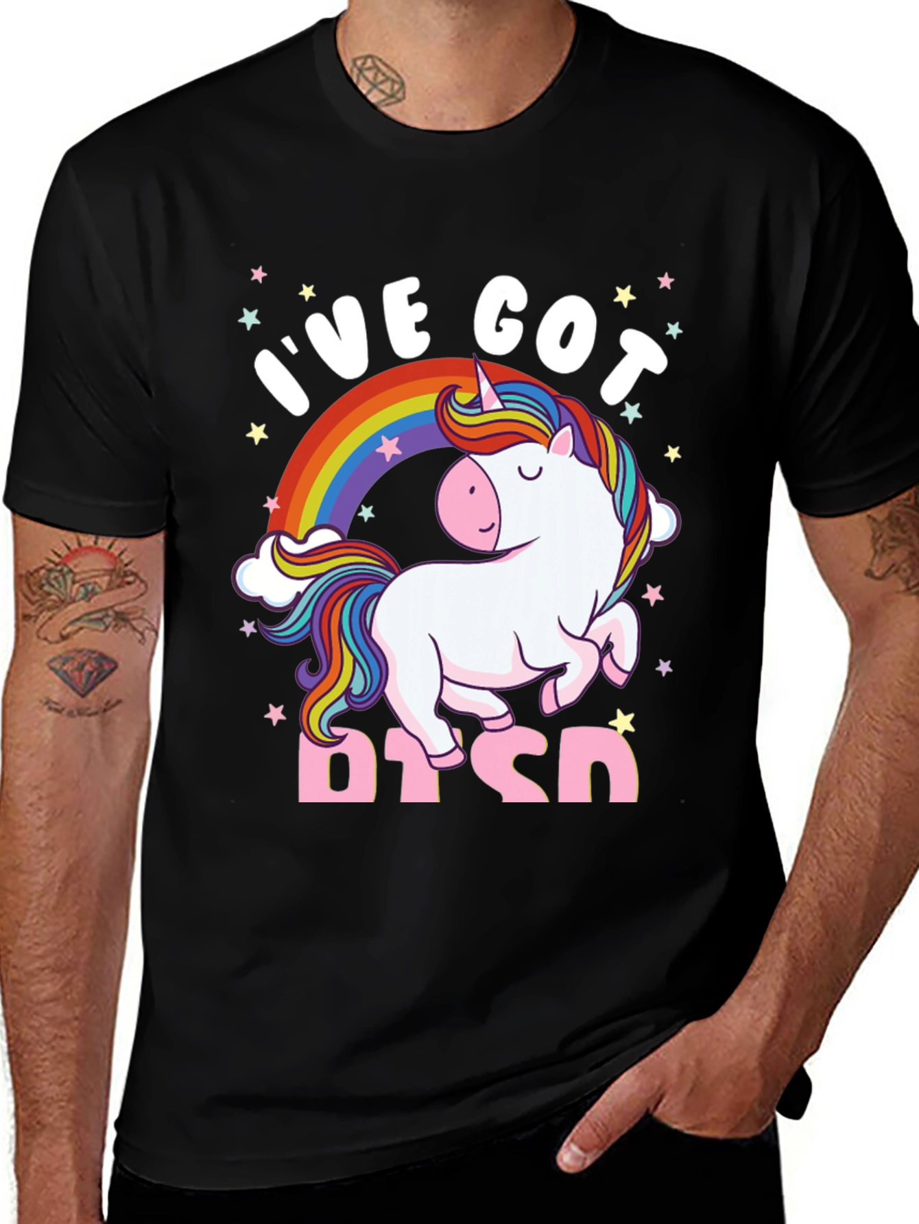 I've Got PTSD Unicorn Graphic T-Shirt