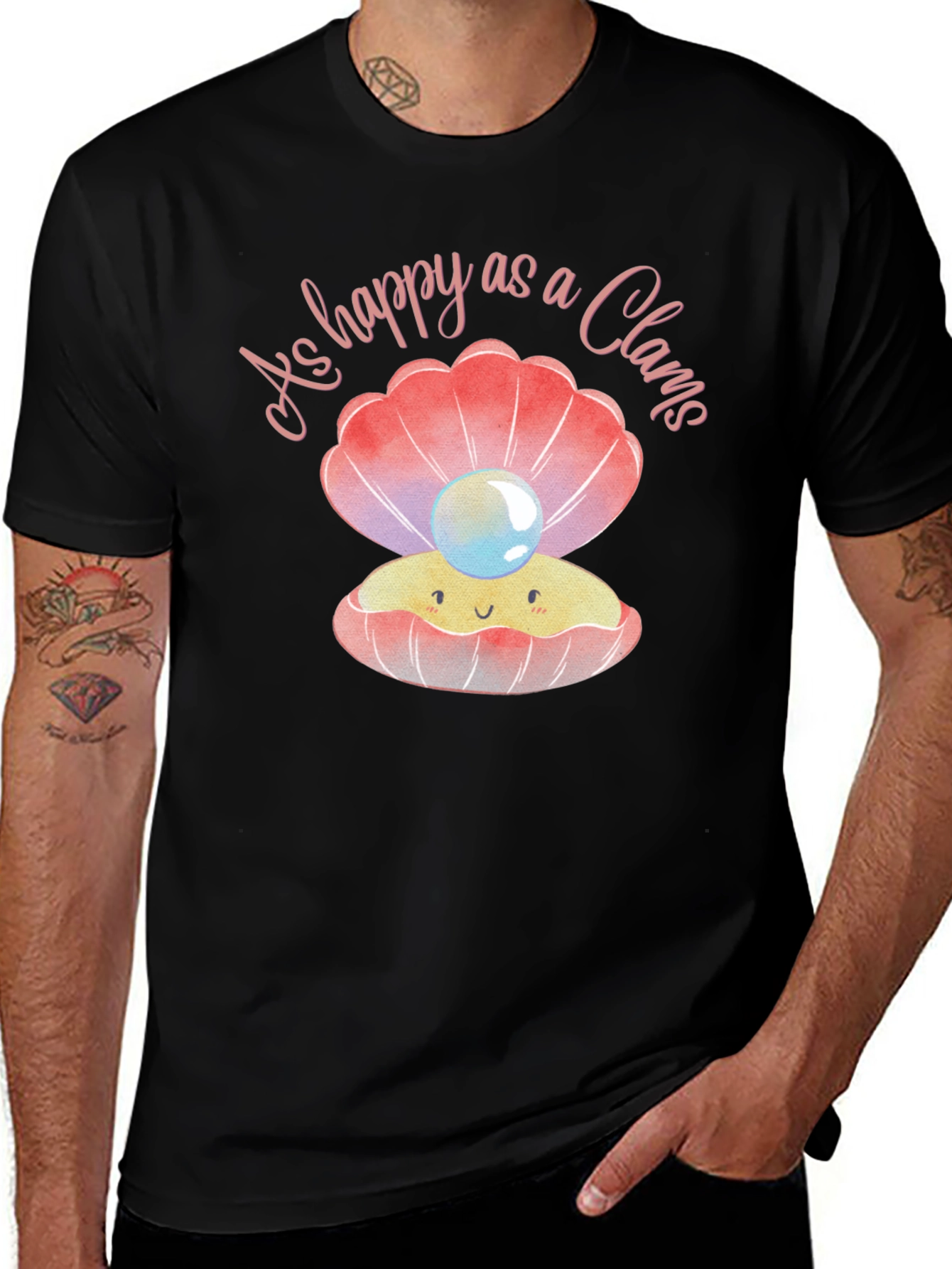 Variant 6 of Happy as a Clam Graphic T-Shirt