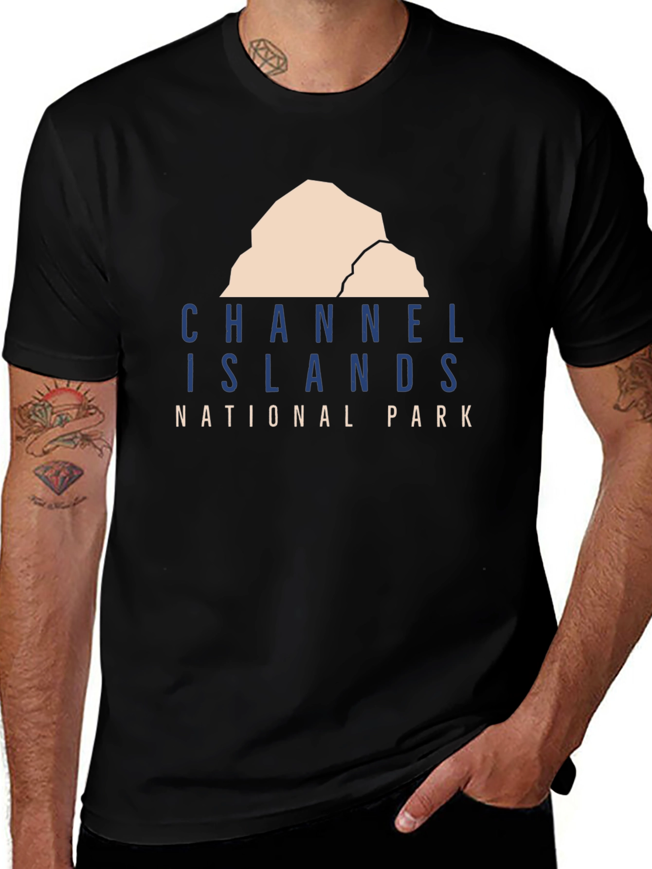 Variant 23 of Channel Islands National Park Black T-Shirt