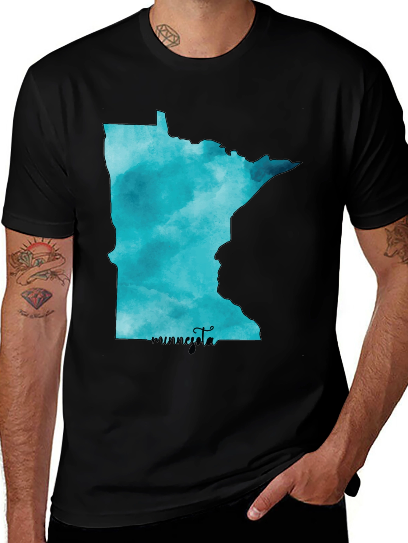 Minnesota State Watercolor T-Shirt
