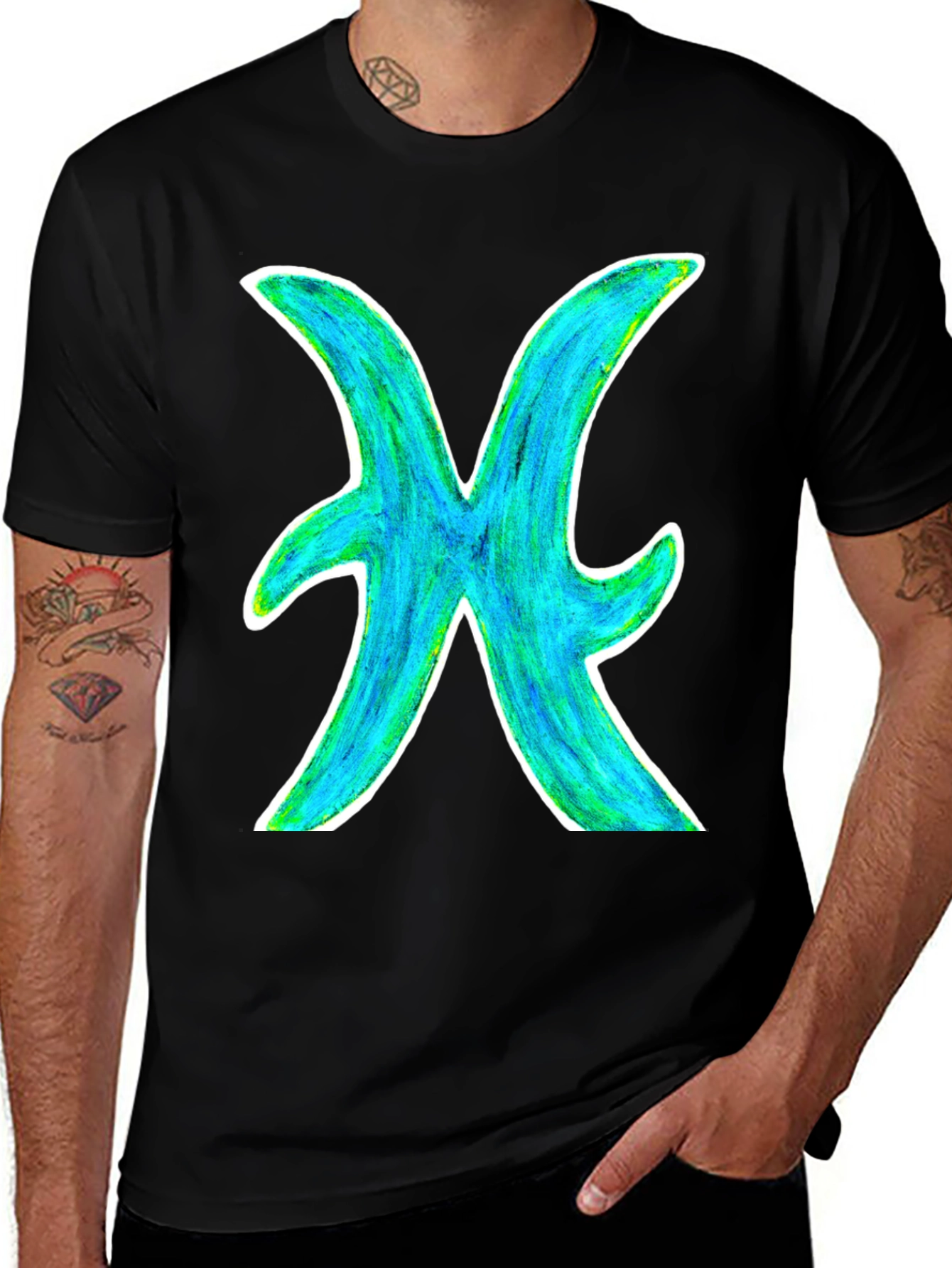 Pisces Zodiac Sign Graphic T-Shirt