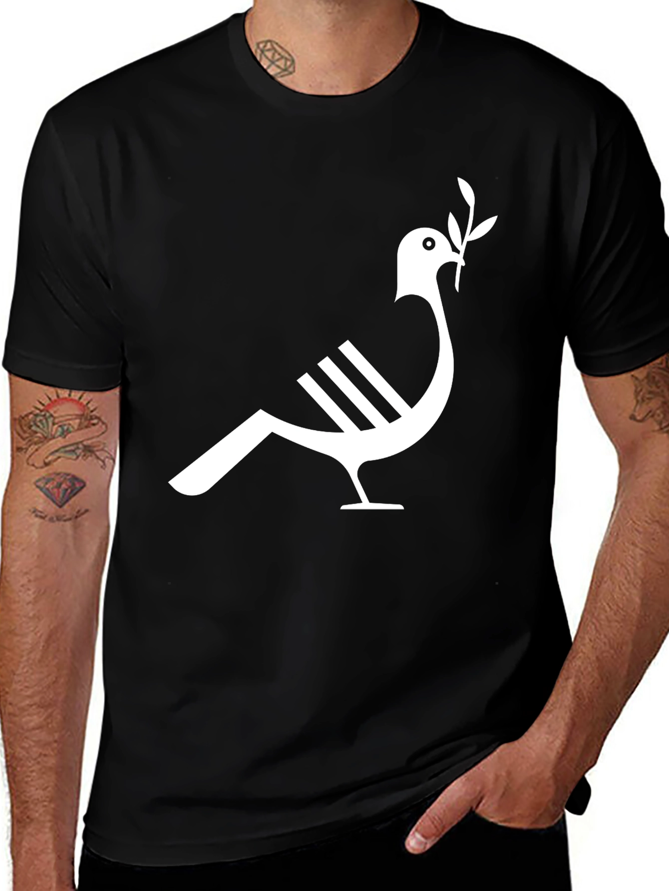 Variant 15 of Dove Peace T-Shirt - Stylish Graphic Tee