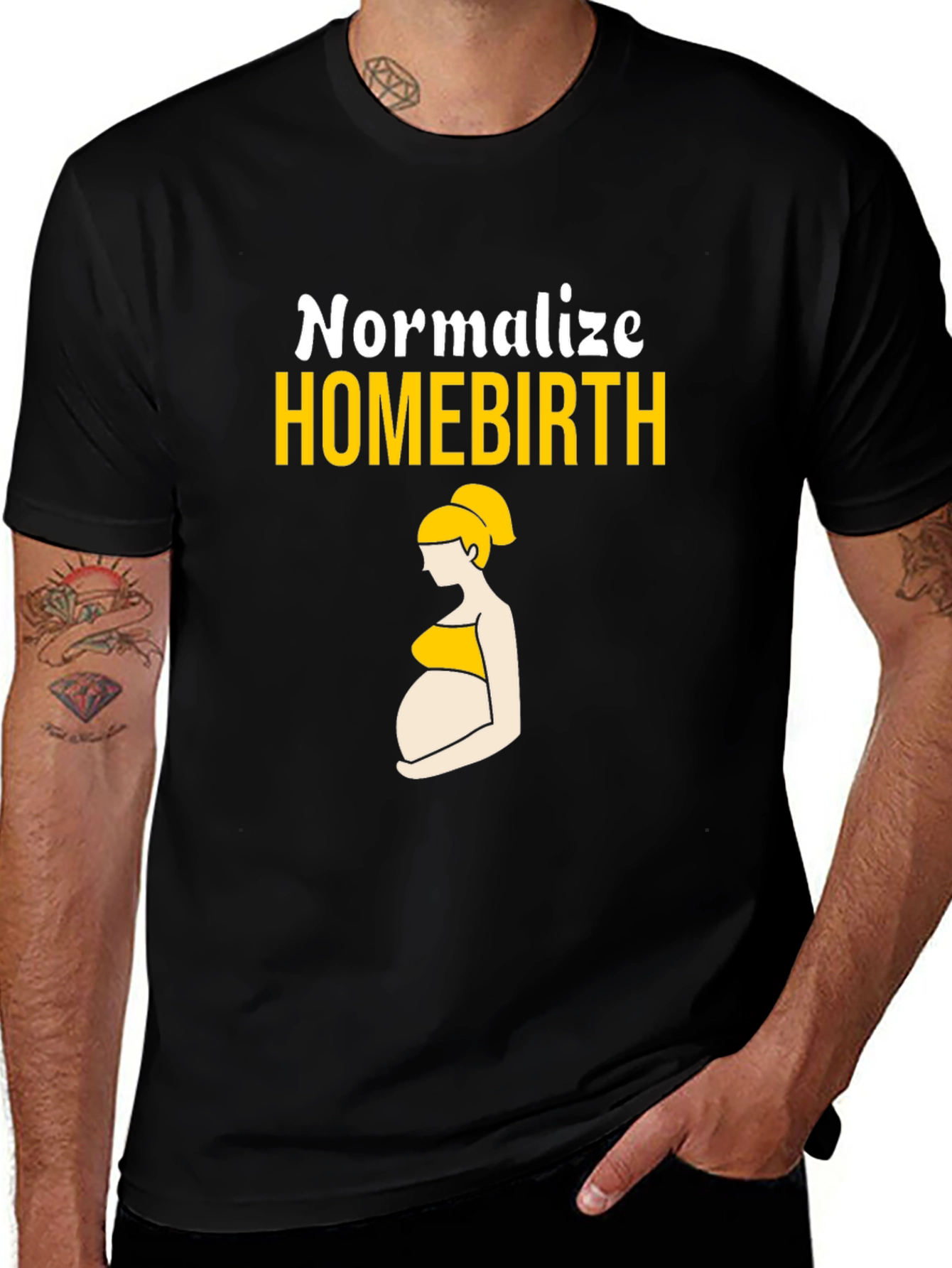 Normalize Homebirth T-Shirt - Maternity Support