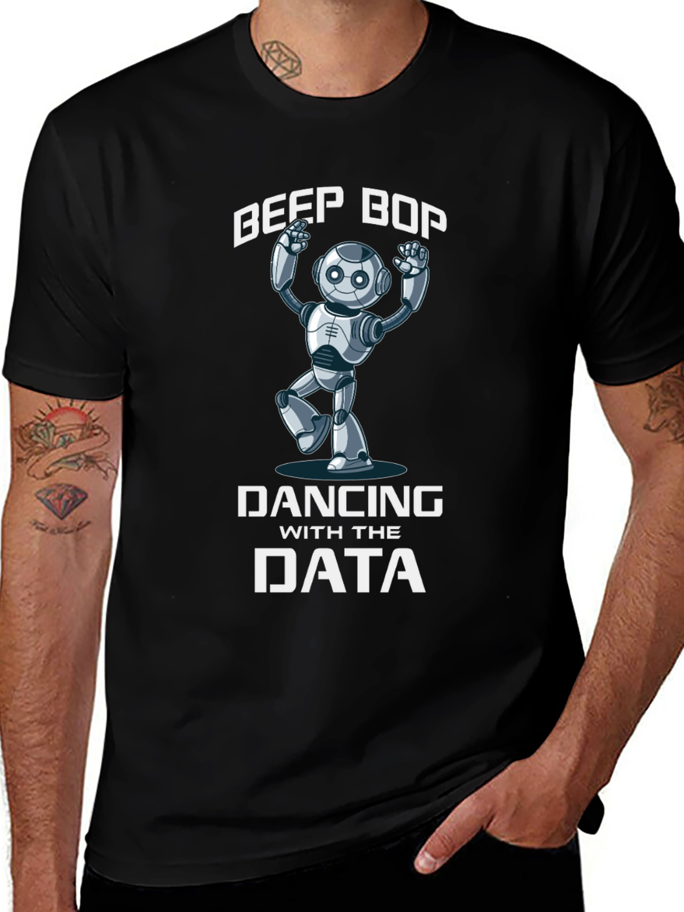 Beep Bop Dancing with Data T-Shirt