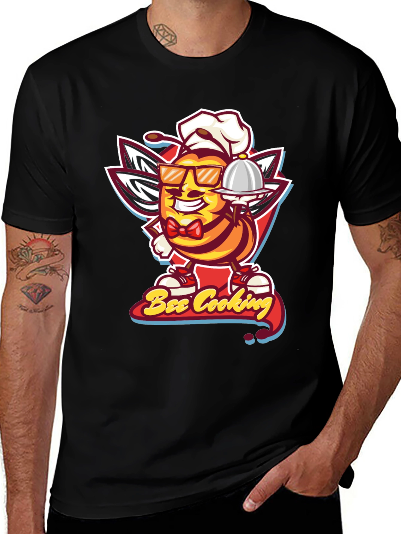Variant 11 of Bee Cooking Graphic T-Shirt