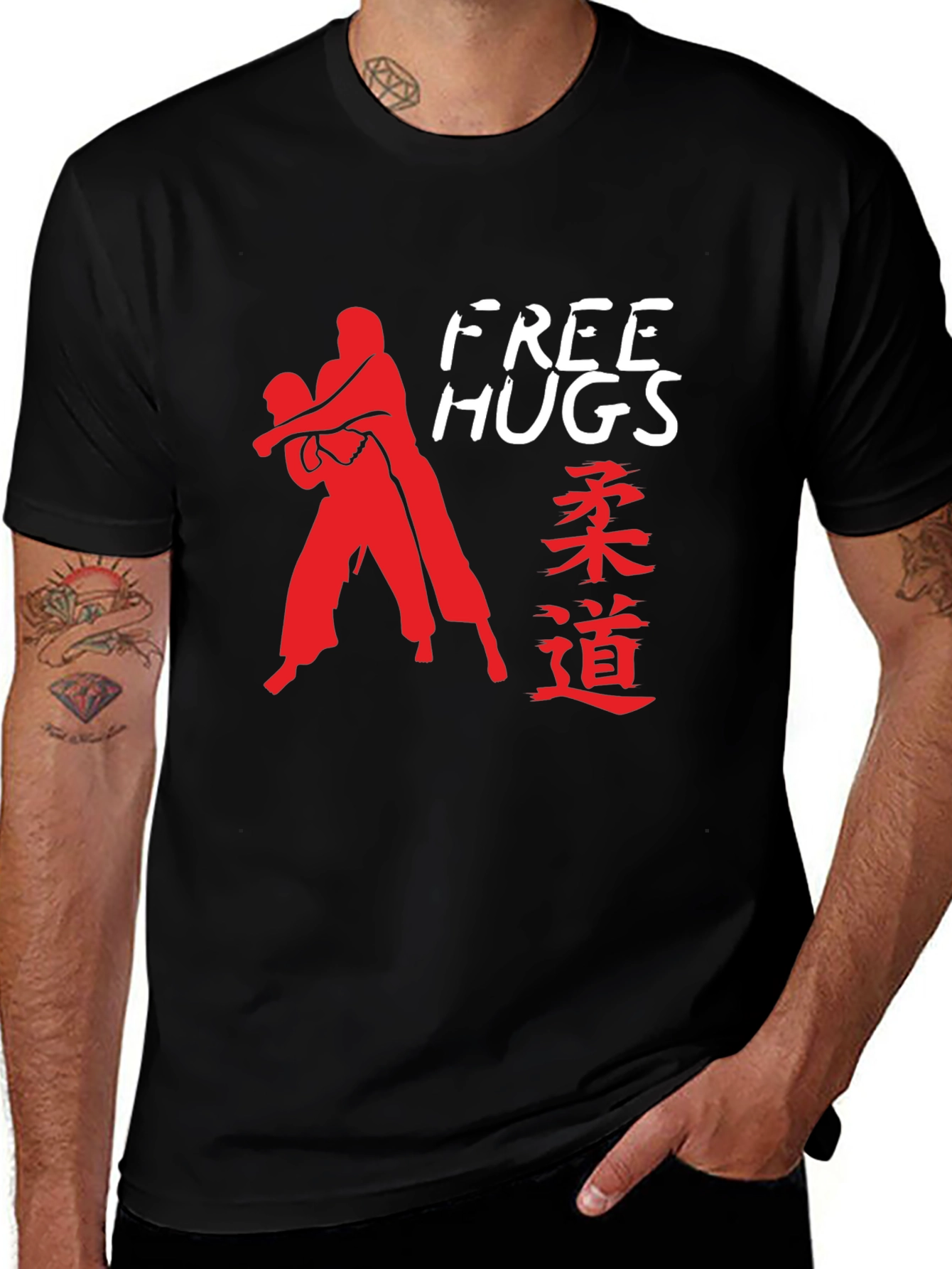 Variant 14 of Free Hugs Judo Graphic T-Shirt