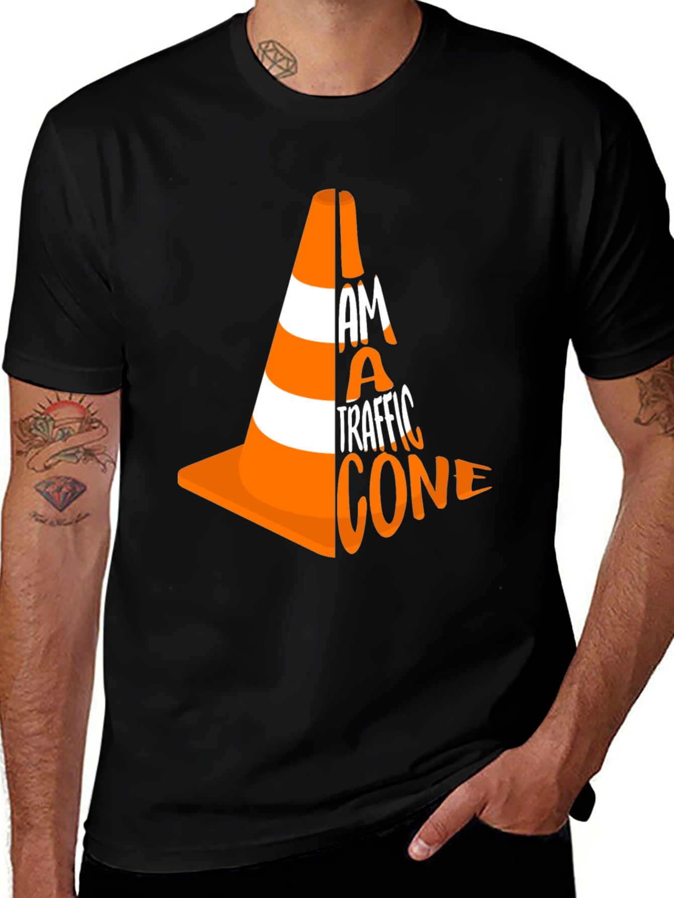 Variant 11 of I am a Traffic Cone Graphic T-Shirt