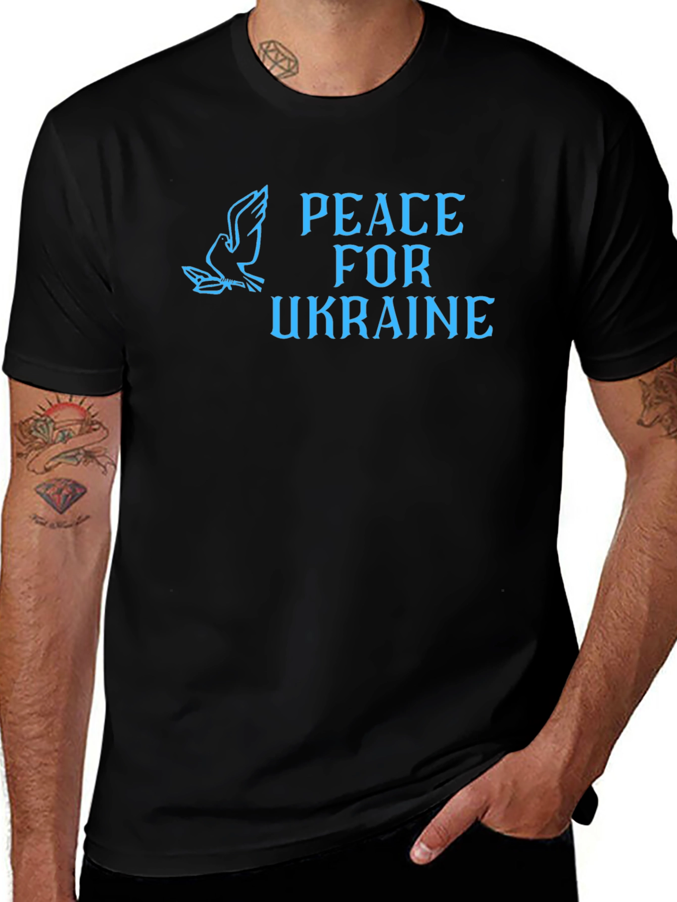 Variant 8 of Peace for Ukraine Graphic Tee