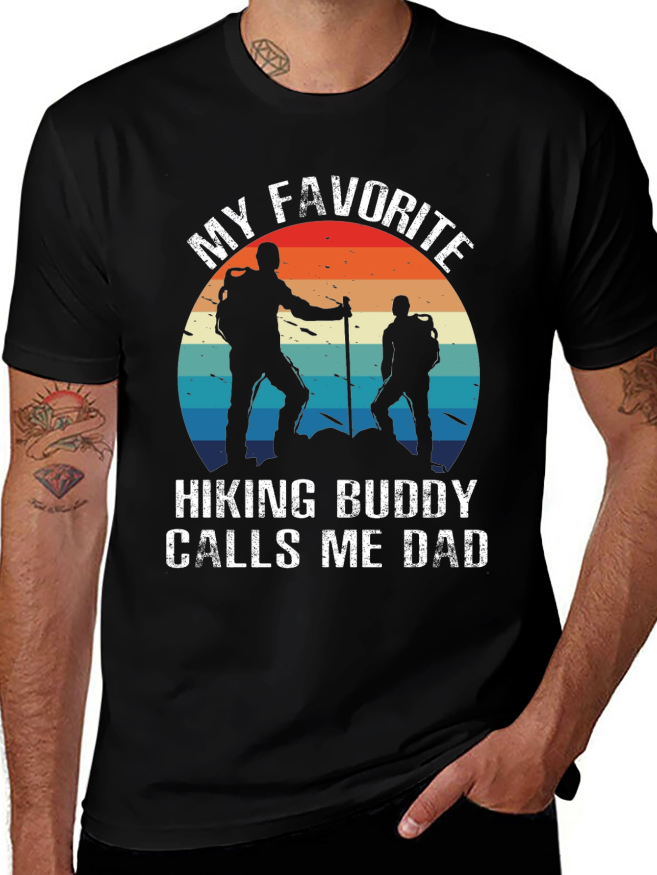 Variant 16 of Hiking Buddy Dad T-Shirt