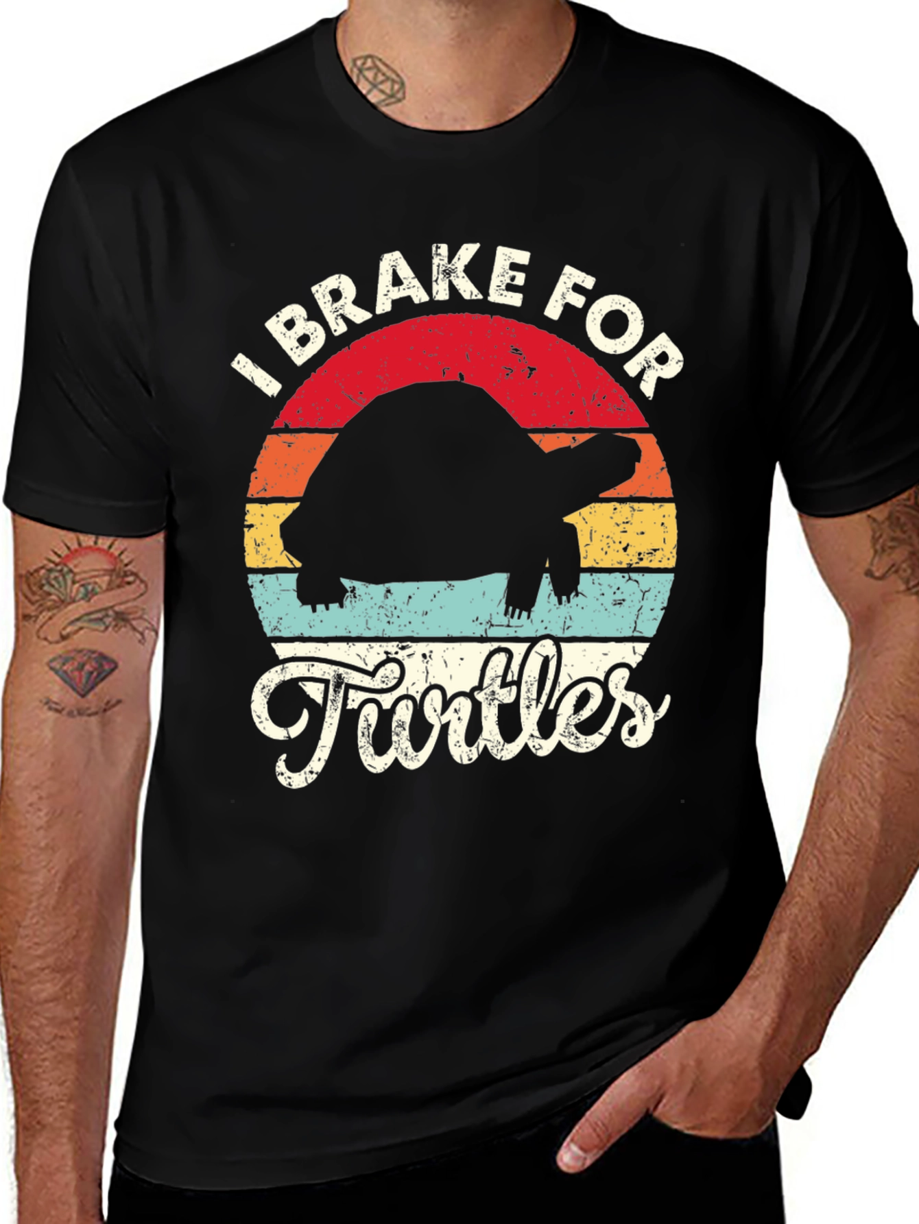 Variant 5 of I Brake For Turtles T-Shirt
