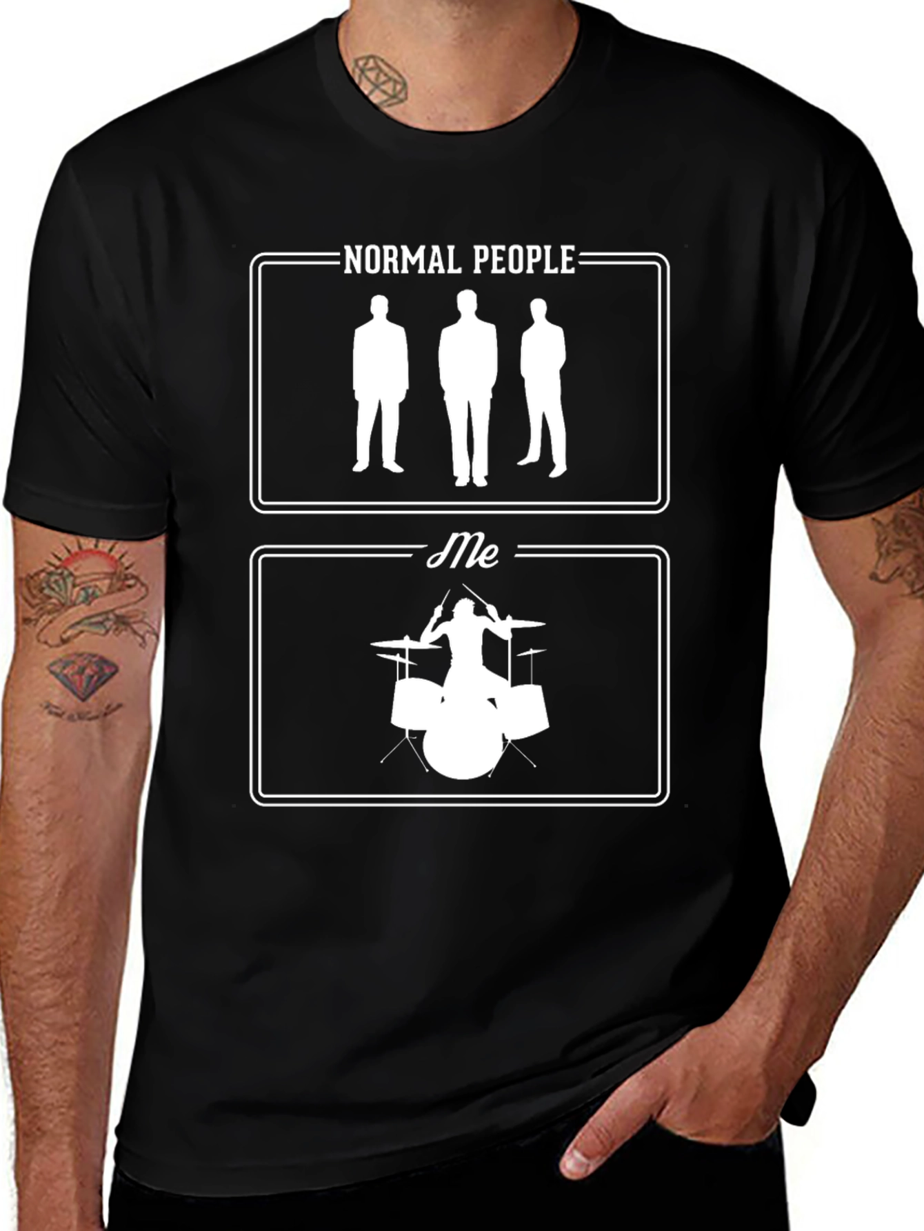 Normal People vs Me Drummer T-Shirt