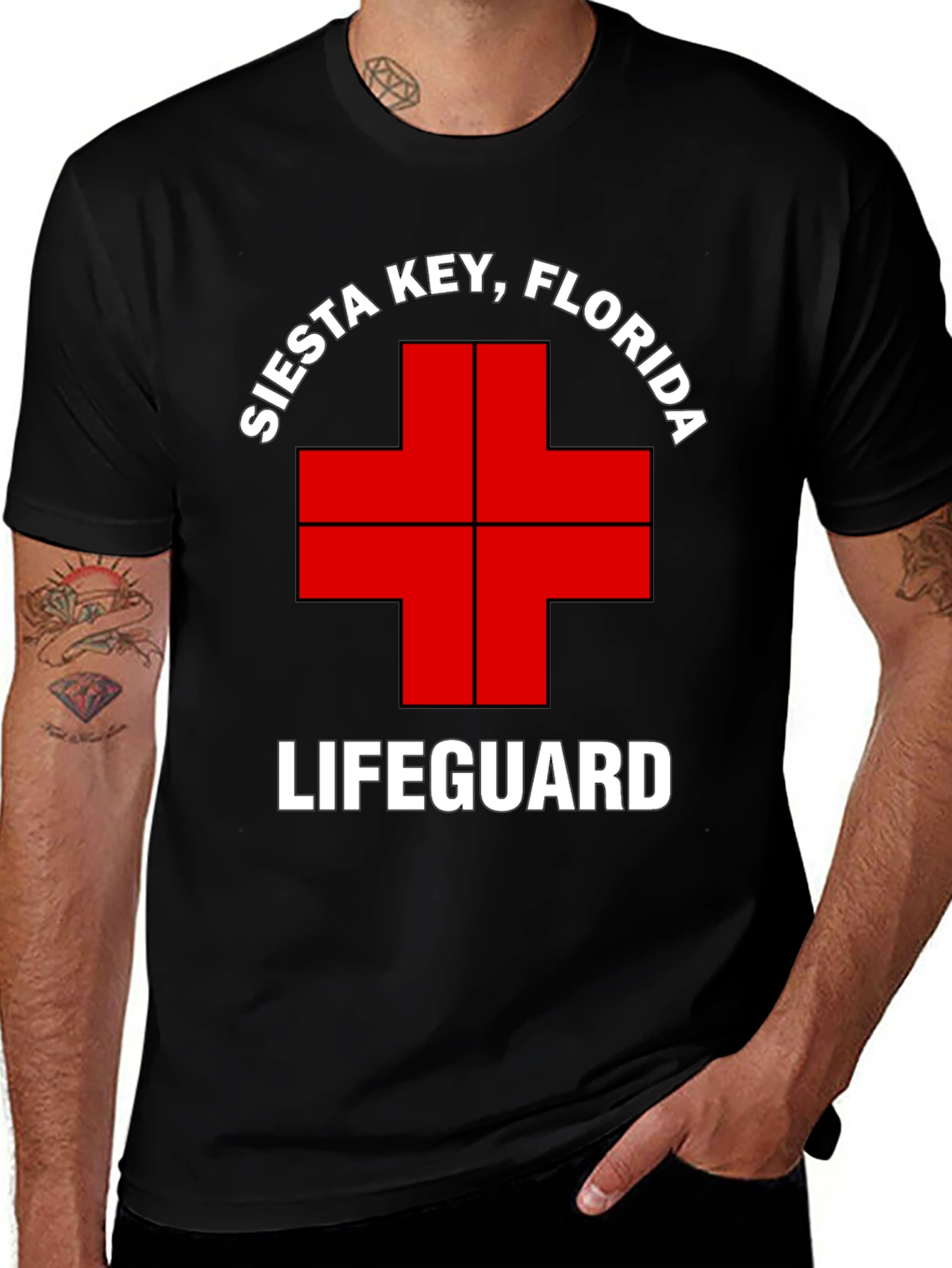 Siesta Key Lifeguard T-Shirt - Florida Beach Tee