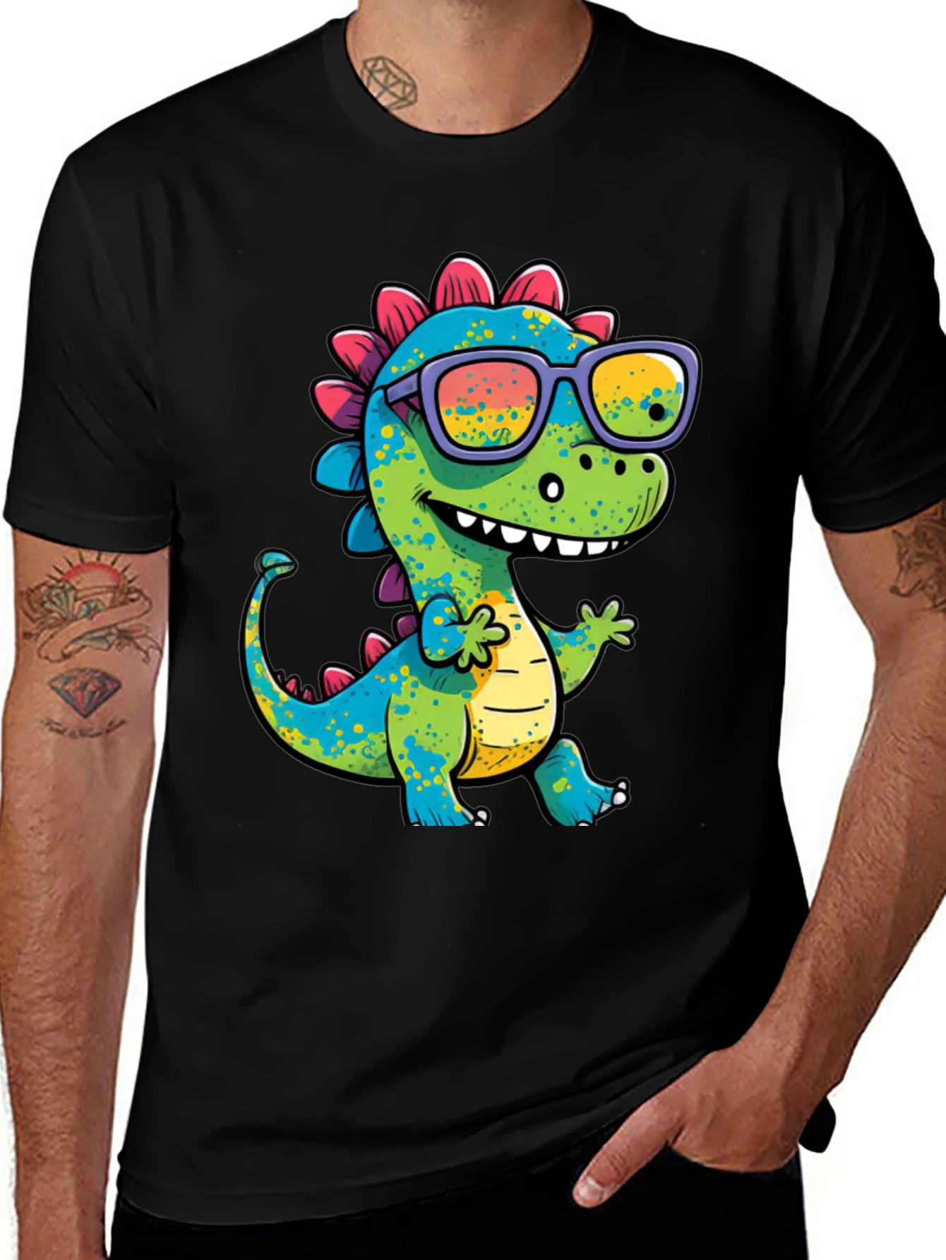 Variant 30 of Cool Dino T-Shirt - Stylish Cartoon Design