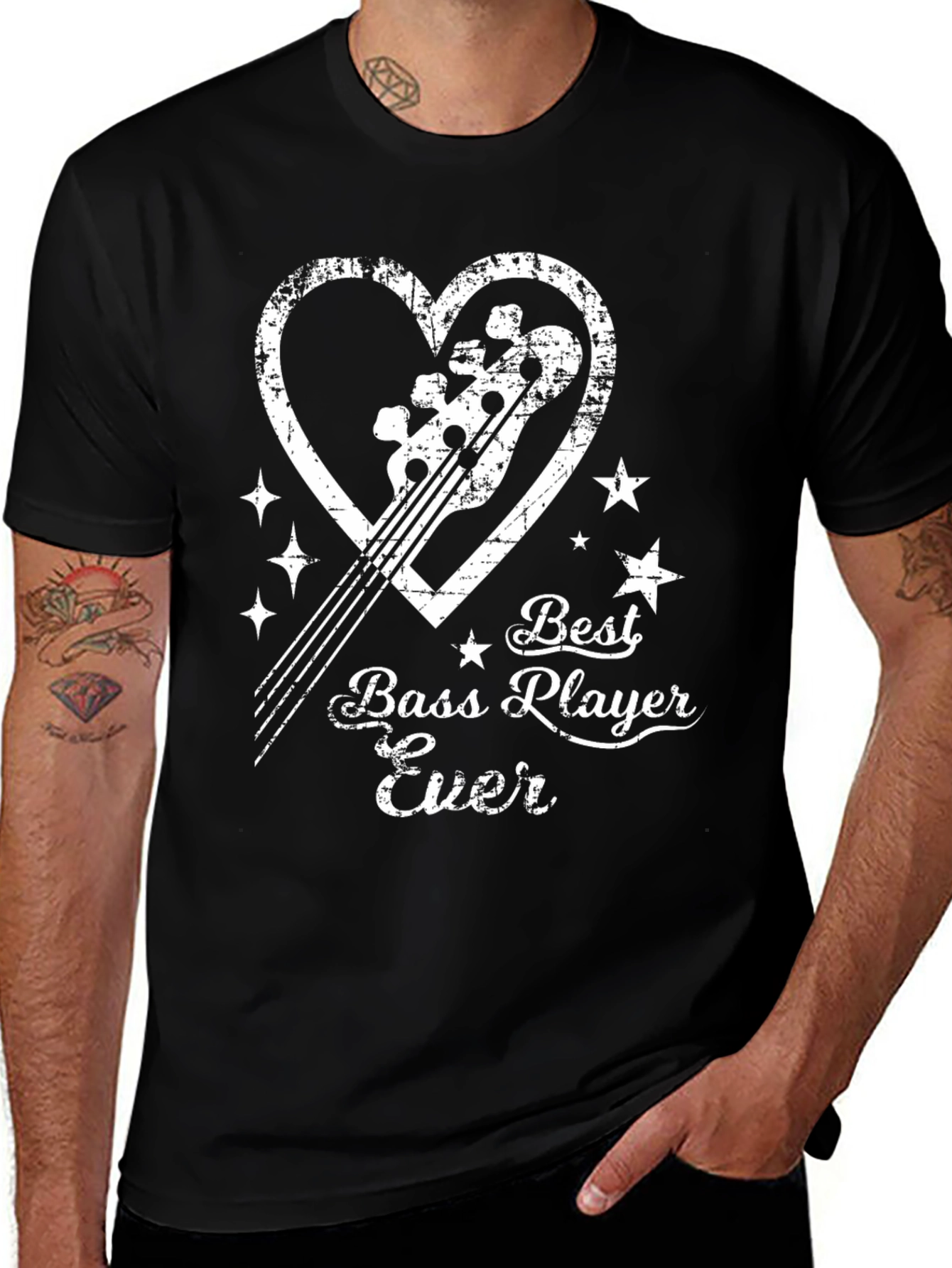 Variant 8 of Best Bass Player Ever Graphic T-Shirt