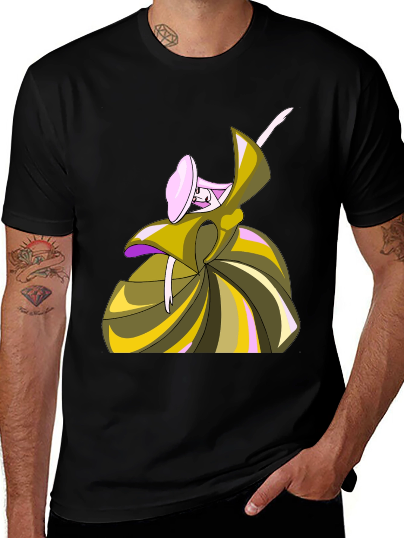 Variant 11 of Whimsical Cartoon Dancer Graphic Tee - Unisex