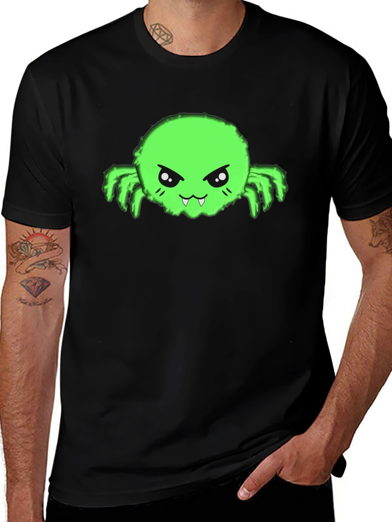Variant 24 of Fun Green Monster Graphic Tee