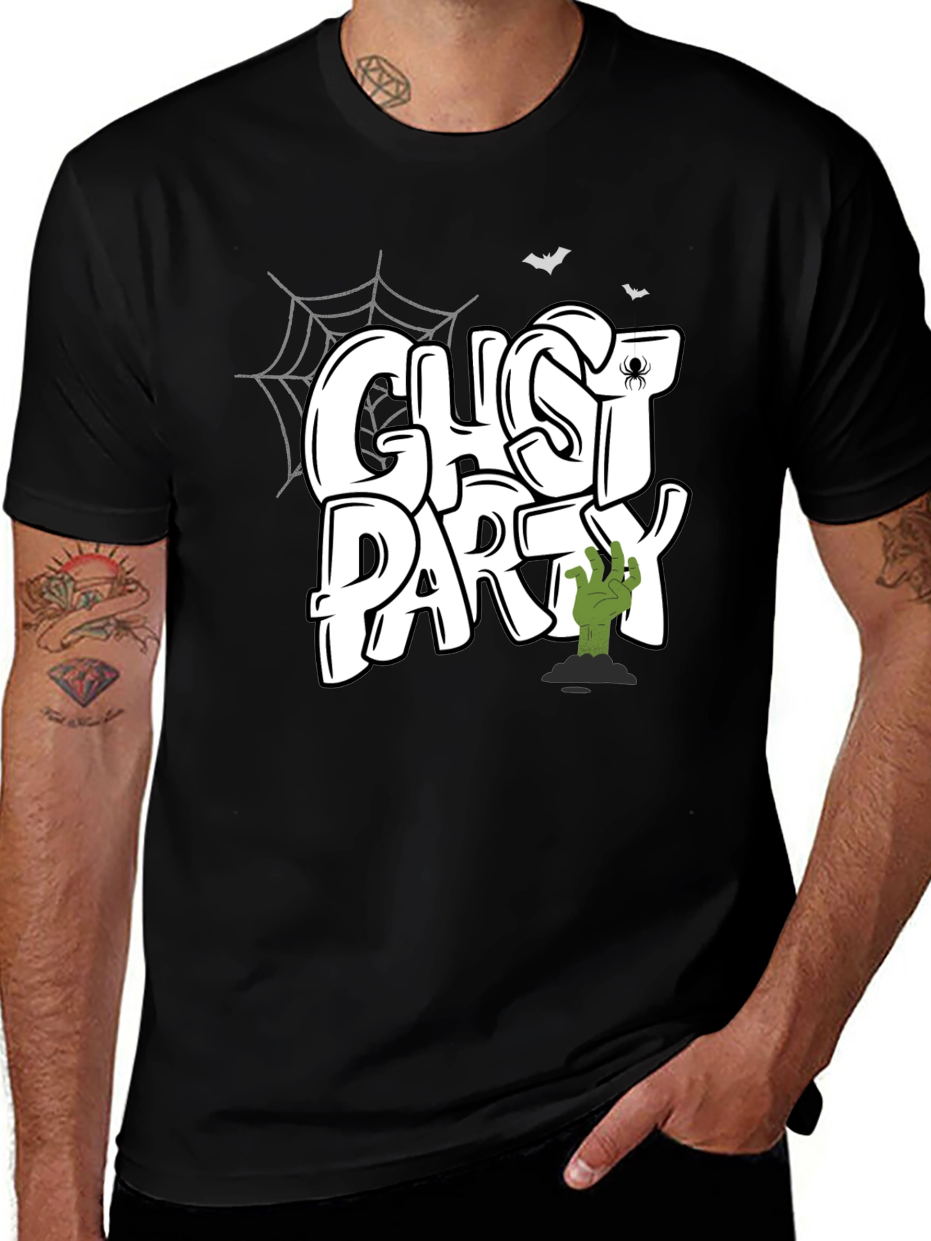 Ghost Party Graphic T-Shirt - Halloween Costume Tee