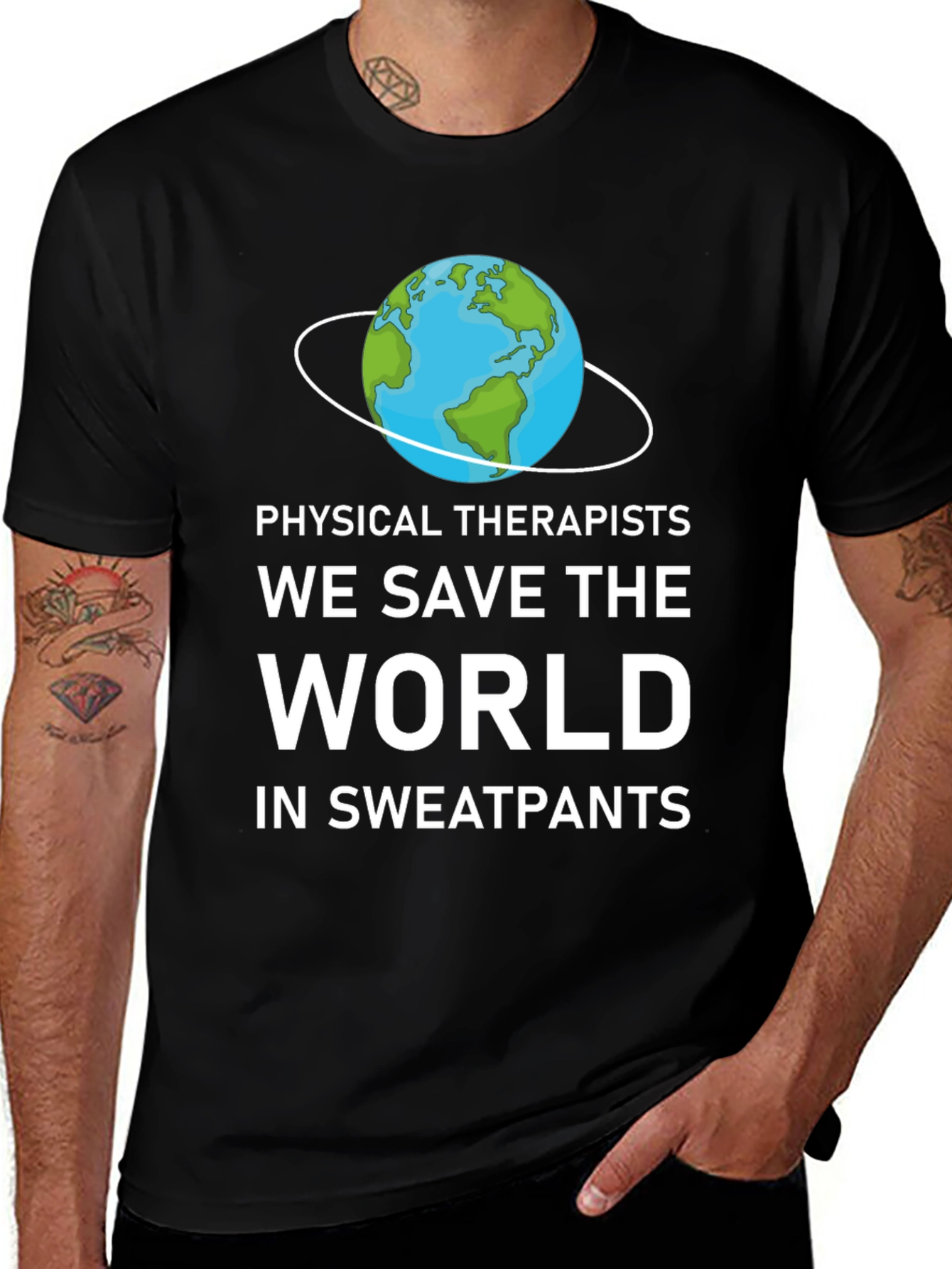 Variant 3 of Physical Therapists Save The World T-Shirt