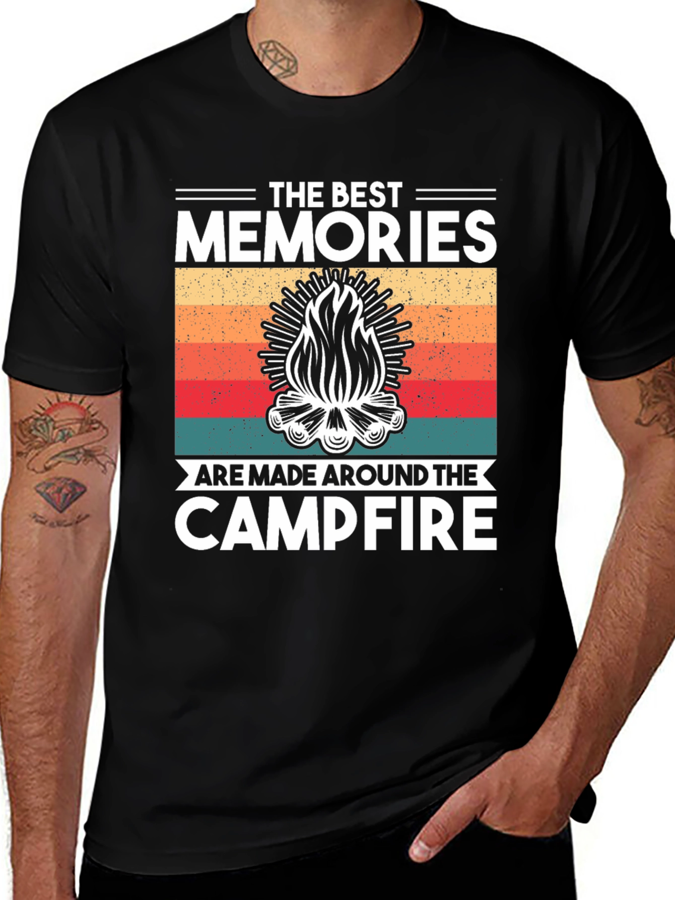 Variant 30 of Campfire Memories Graphic Tee - Camping Shirt