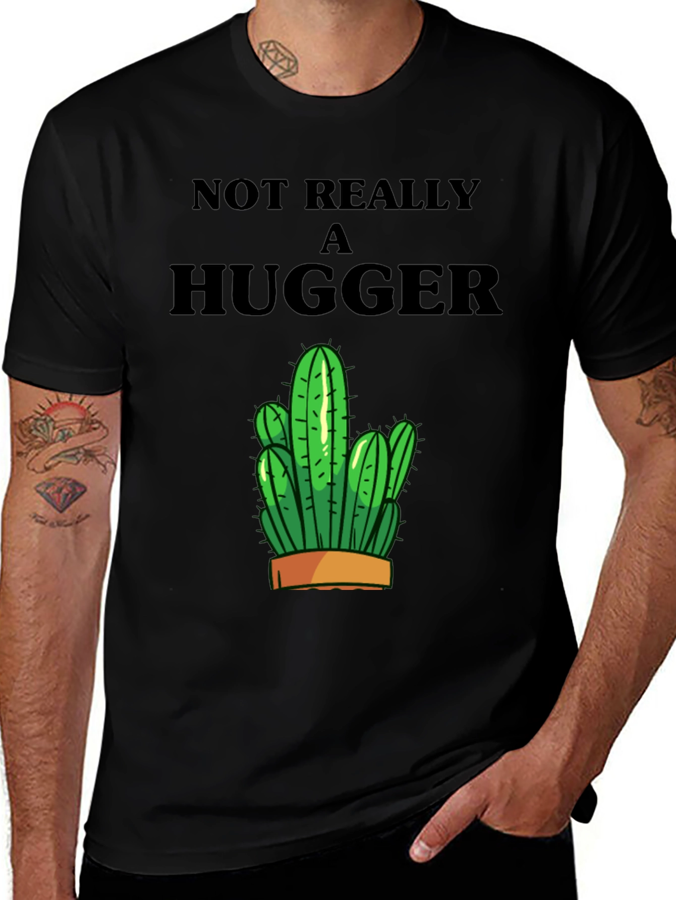 Variant 20 of Not Really A Hugger Cactus Graphic Tee