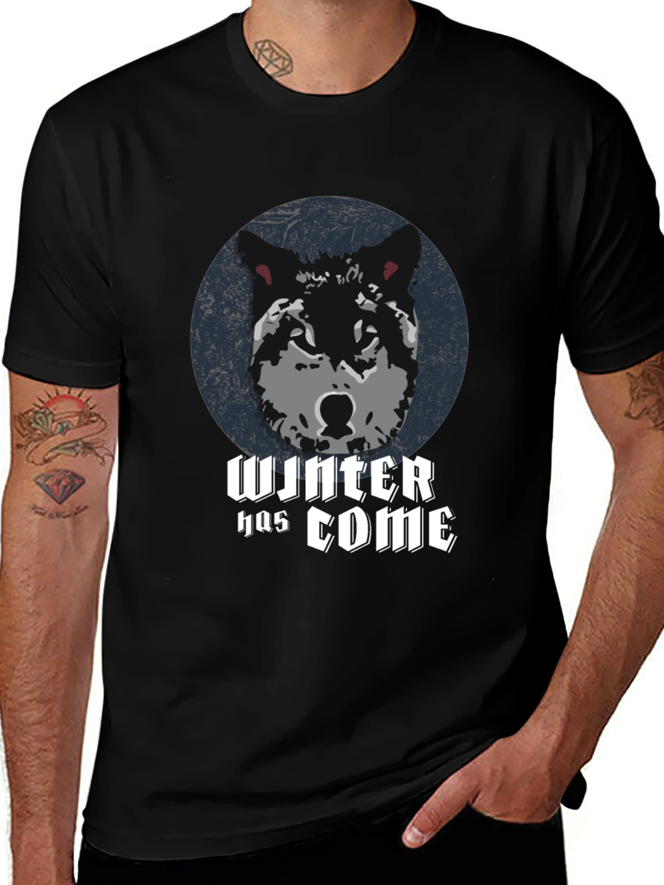 Variant 24 of Winter is Coming Wolf T-Shirt