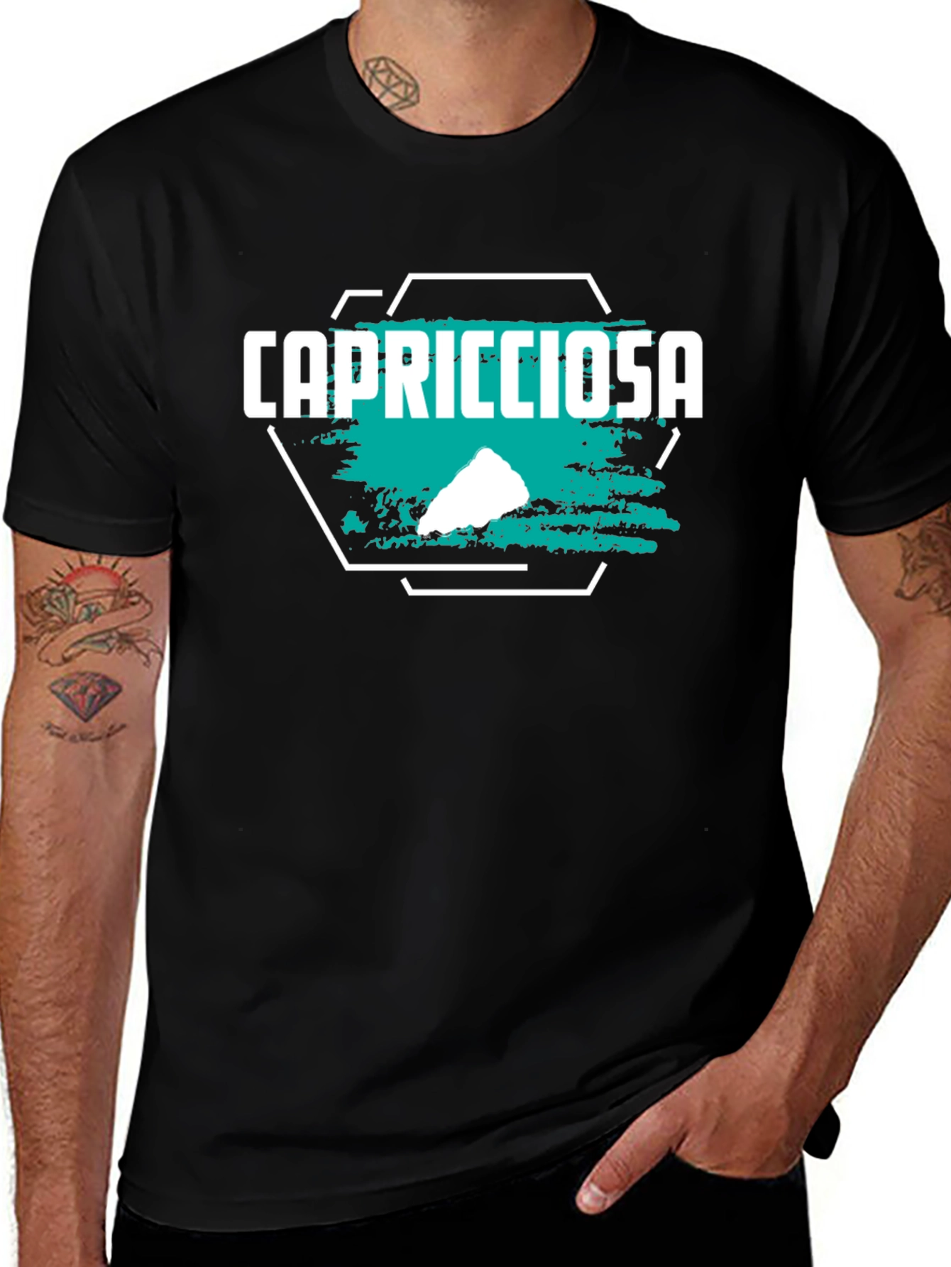 Variant 15 of Capricciosa Graphic T-Shirt - Stylish Men's Tee