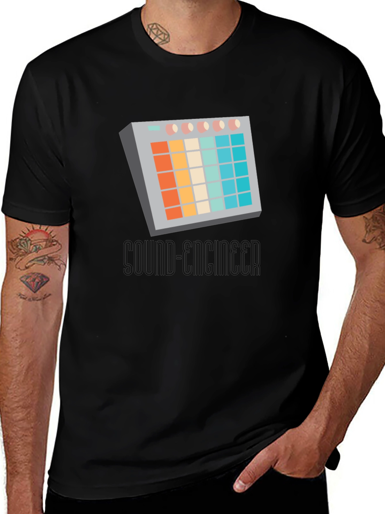 Variant 8 of Sound Engineer Graphic T-Shirt