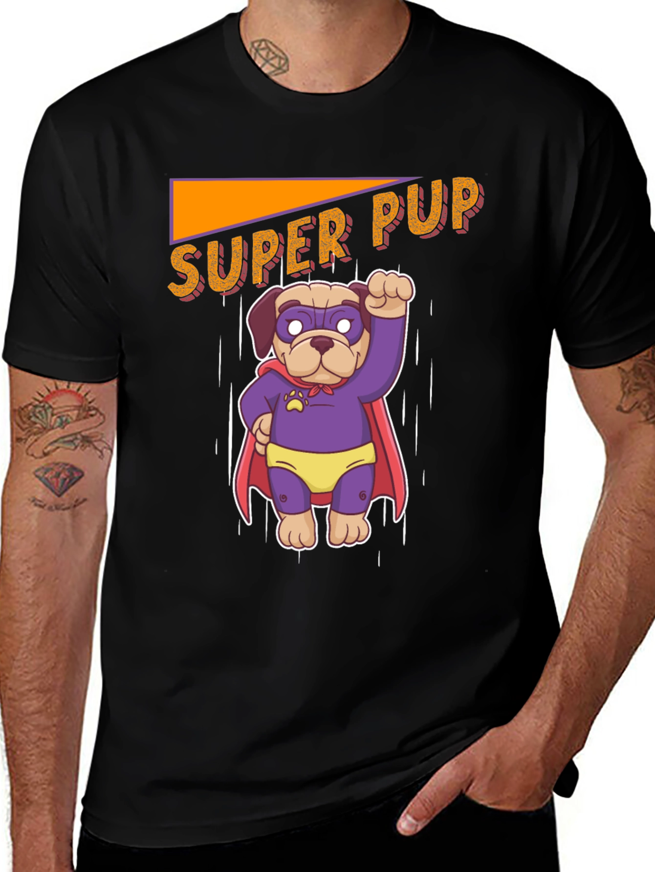Variant 13 of Super Pup Dog Graphic Tee - Fun Novelty T-Shirt
