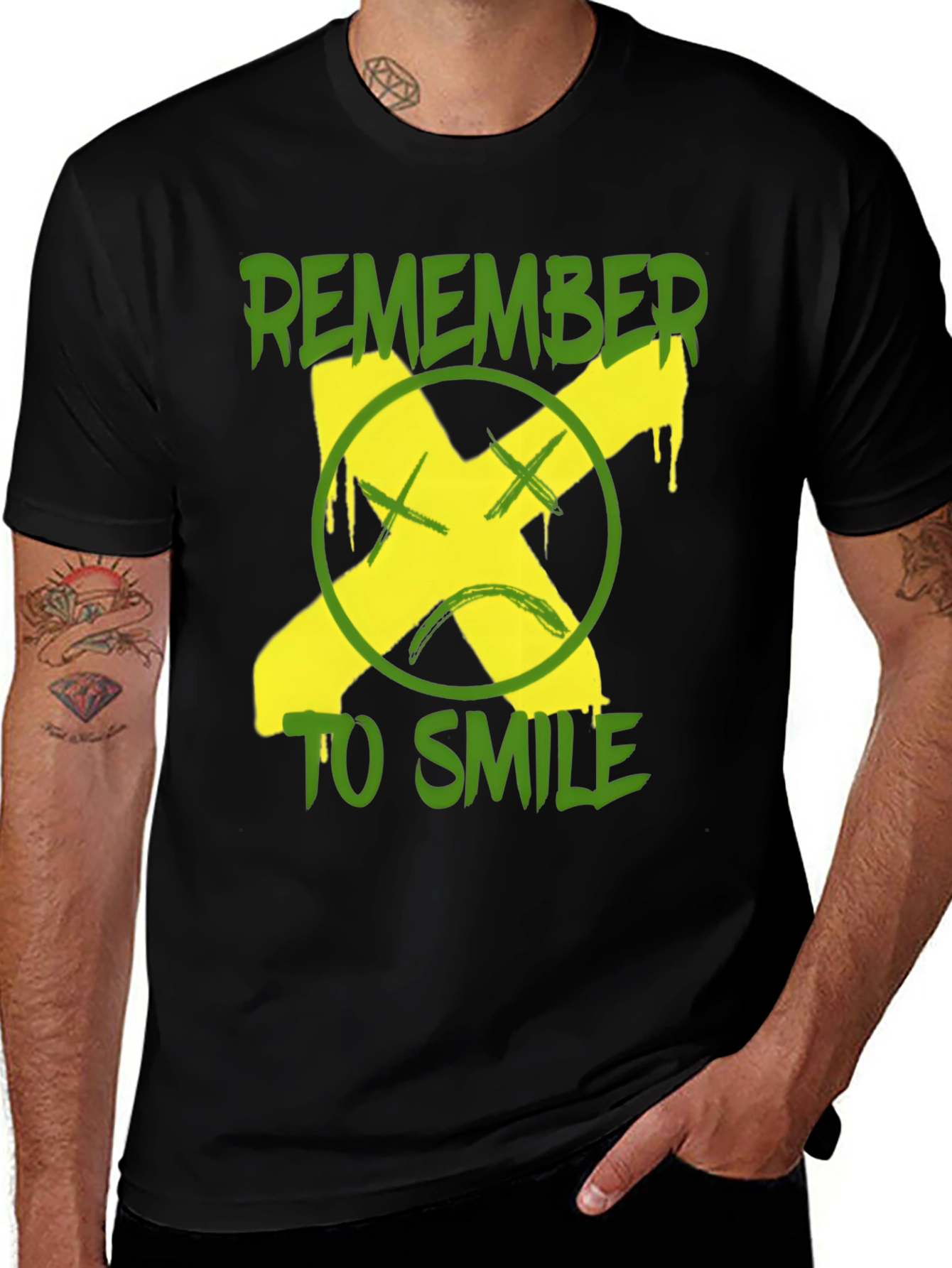 Variant 30 of Remember to Smile Graphic T-Shirt