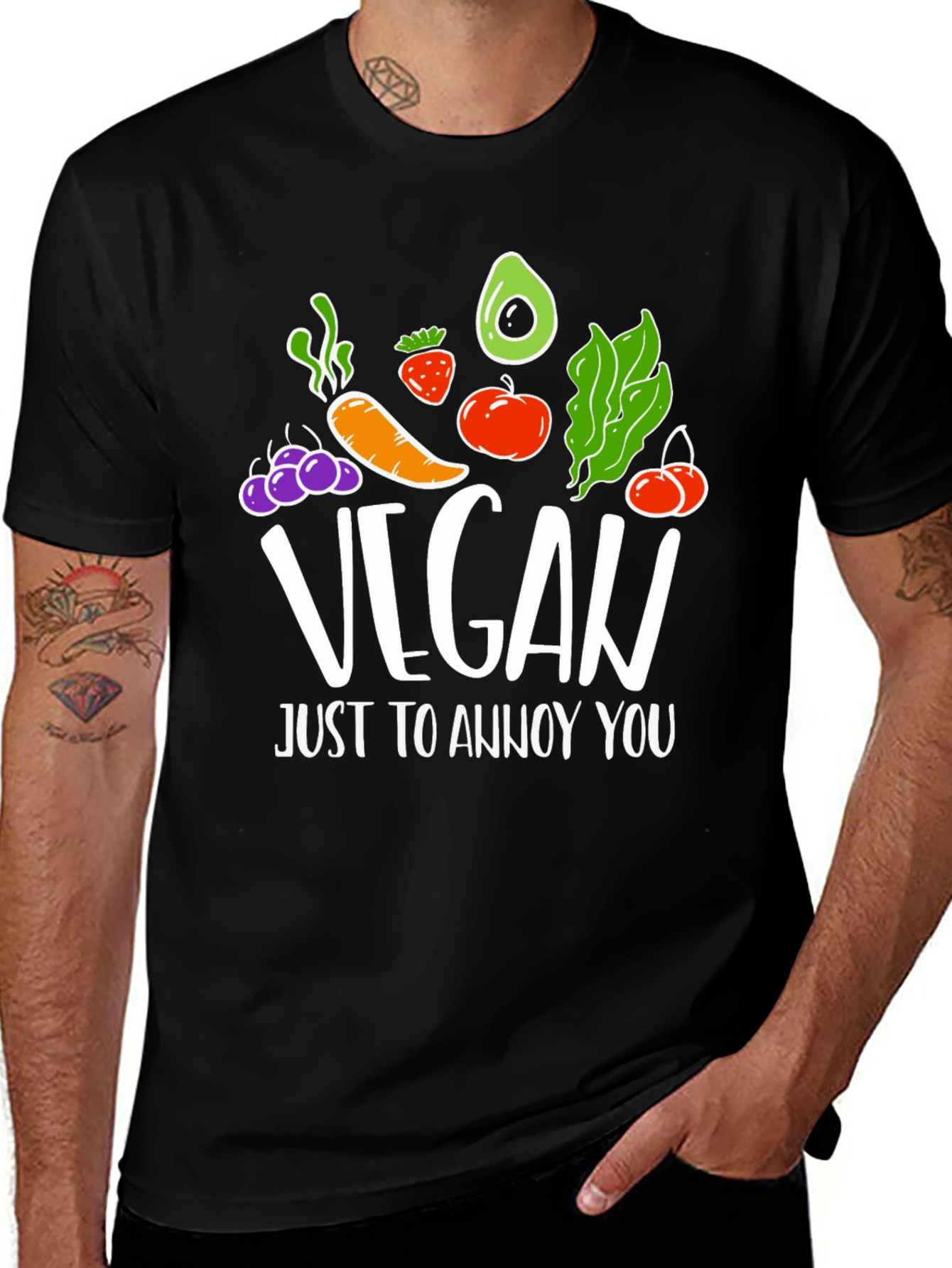 Variant 16 of Vegan Annoy You T-Shirt - Cute Vegan Graphic Tee