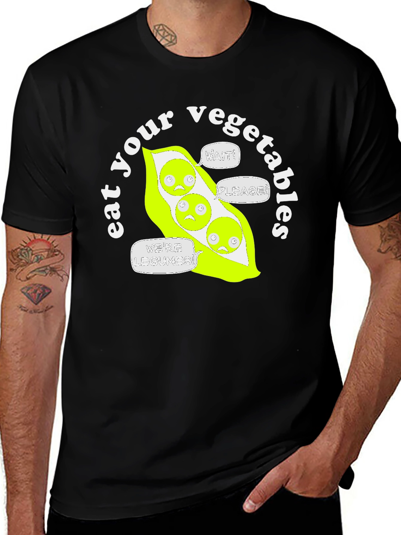 Variant 13 of Eat Your Vegetables Funny Graphic T-Shirt