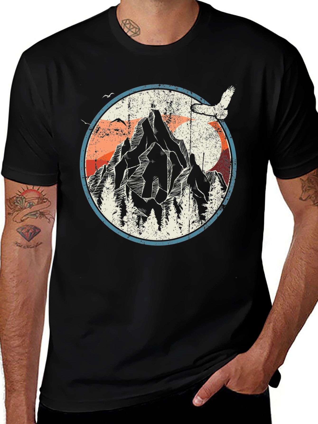 Variant 28 of Vintage Mountain Graphic Tee - Nature Adventure