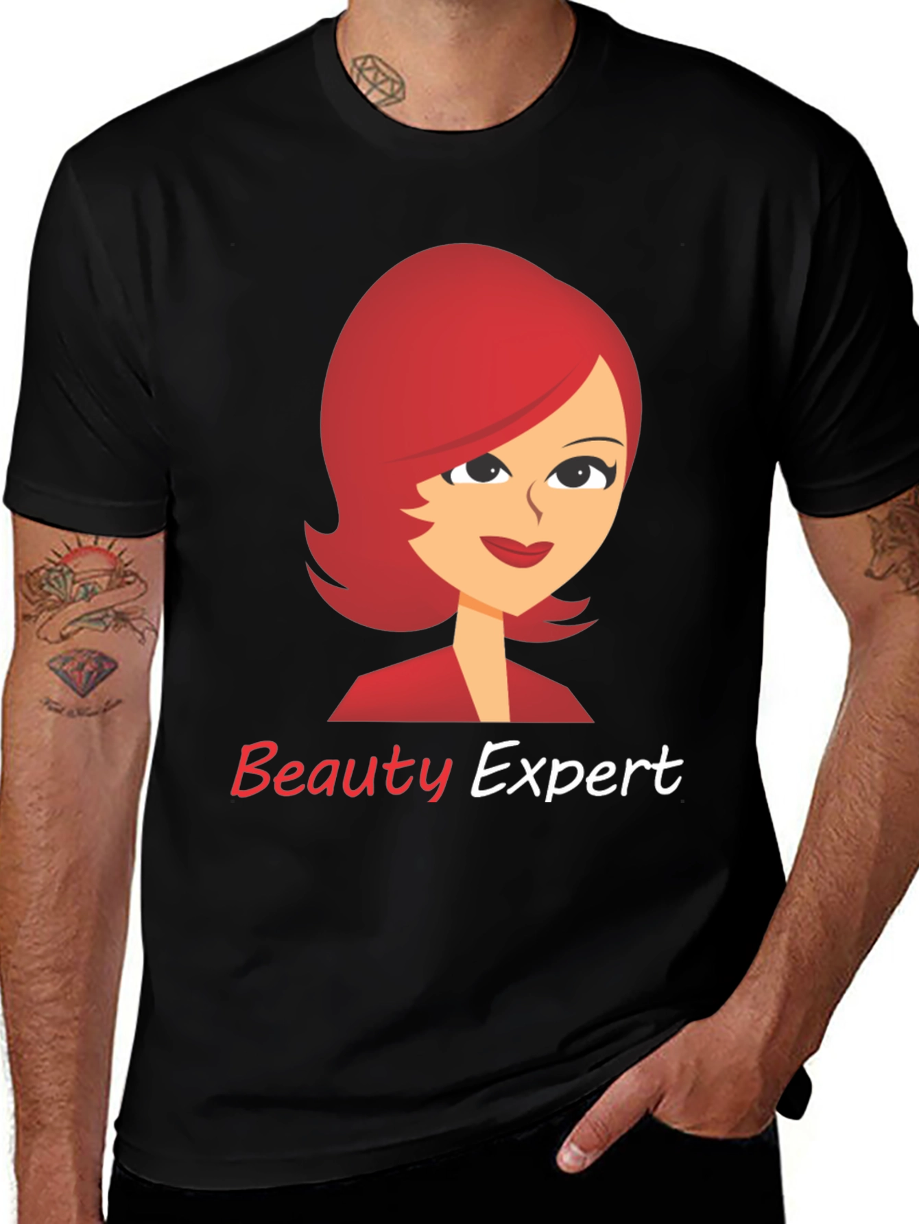 Variant 19 of Beauty Expert Graphic Tee - Stylish & Trendy