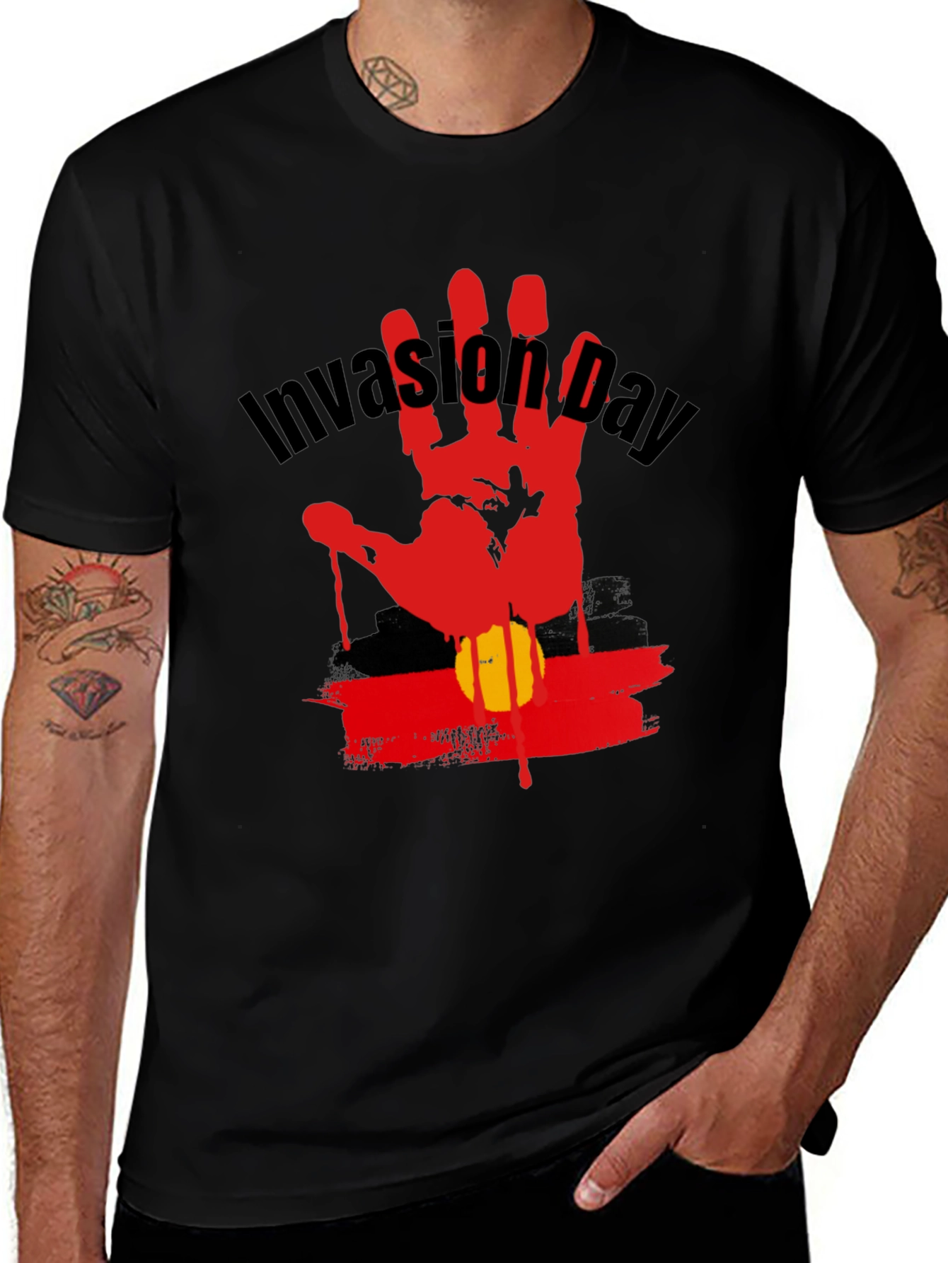 Invasion Day Graphic Tee - Black
