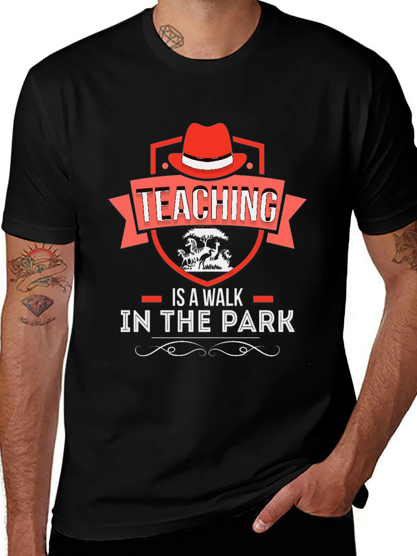 Teaching Is A Walk In The Park Graphic Tee