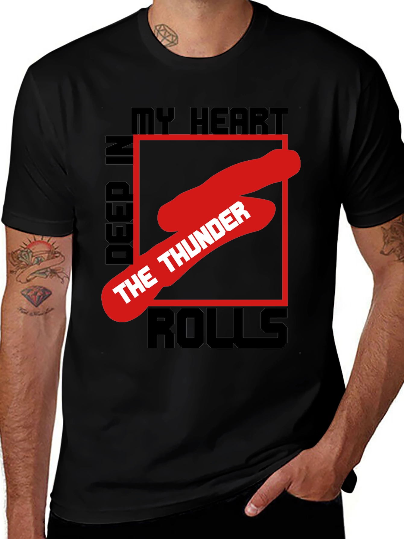Variant 21 of My Heart T-Shirt: Deep in the Thunder Rolls