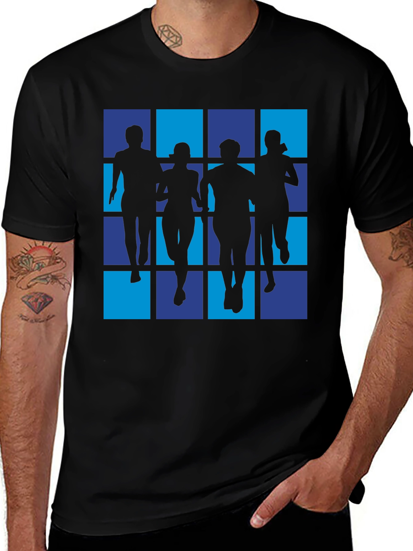Variant 17 of Runner Silhouette T-Shirt - Stylish Athletic Design
