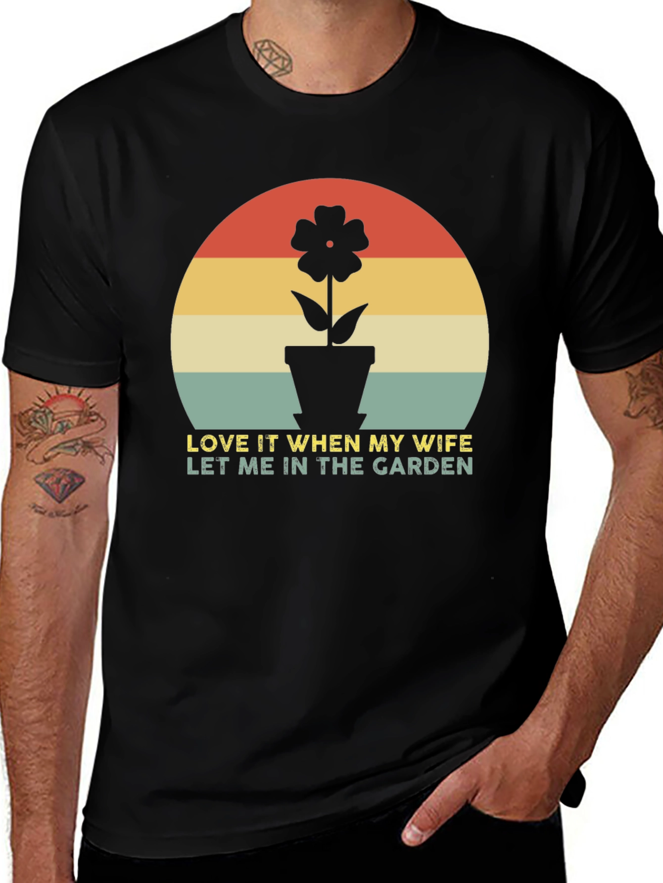 Variant 10 of Gardening Lover T-Shirt: Happy Wife, Happy Life!